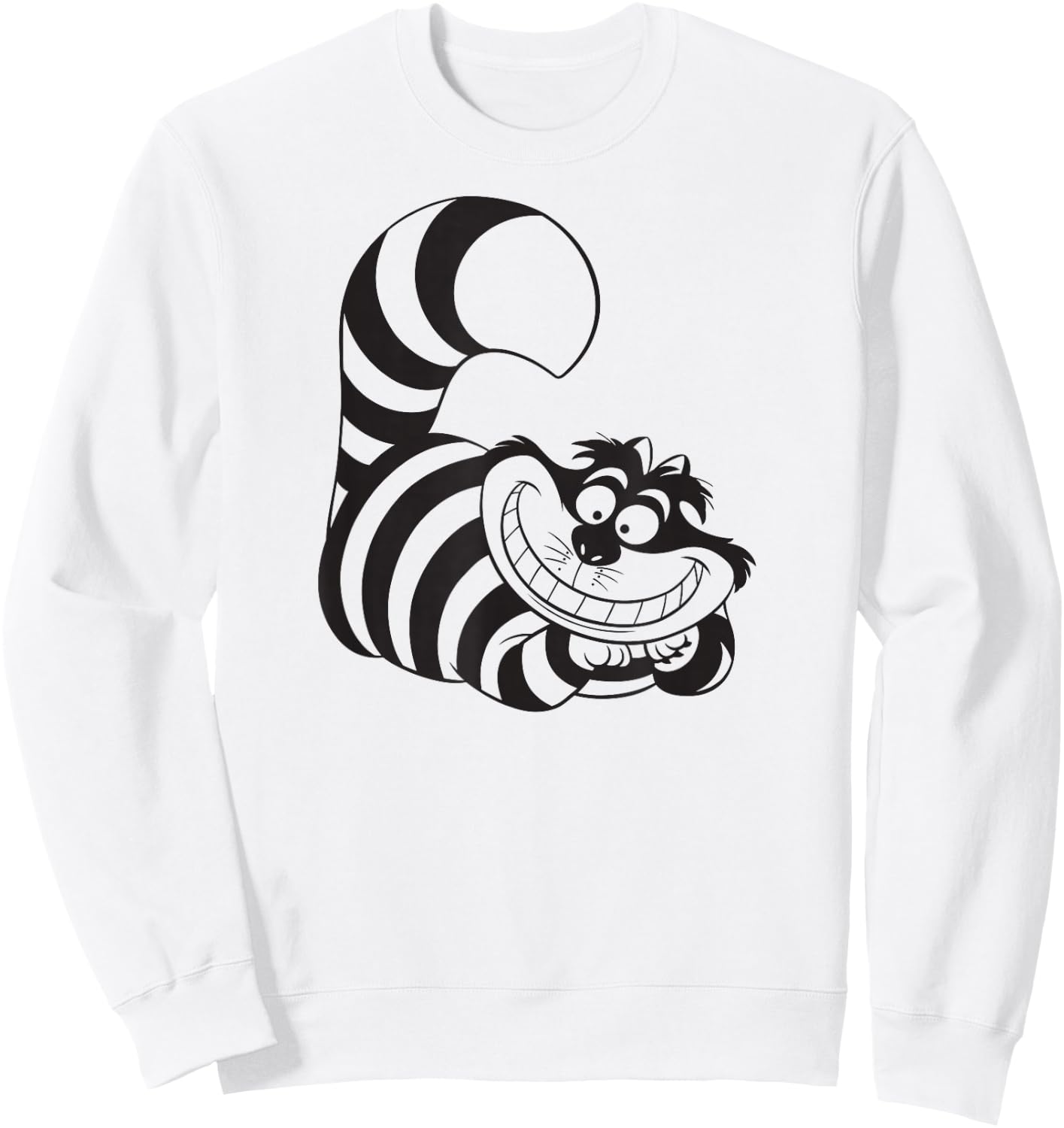 Alice in Wonderland - Cheshire Cat Smiling Sweatshirt - Sweatshirt | White