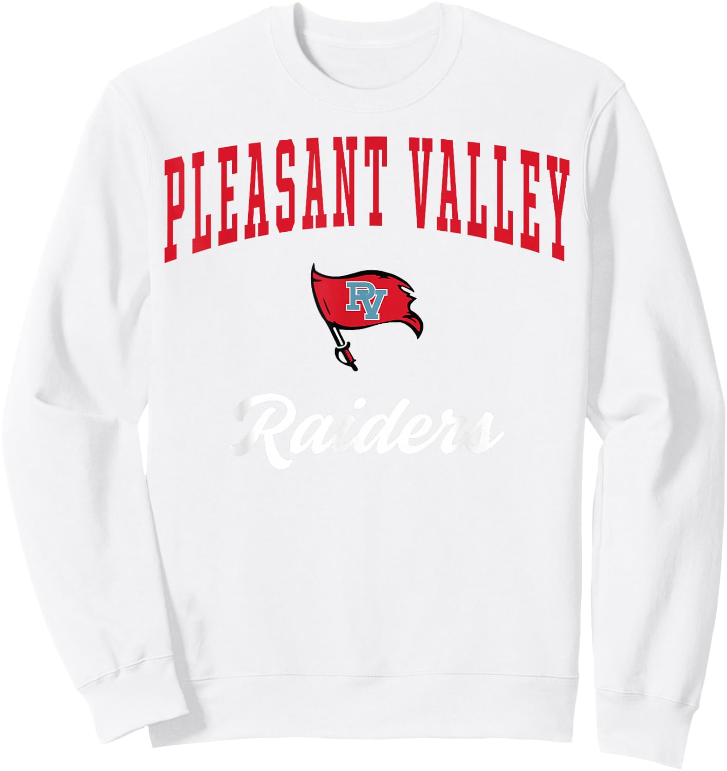 Pleasant Valley High School Raiders C3 Sweatshirt - Sweatshirt | White