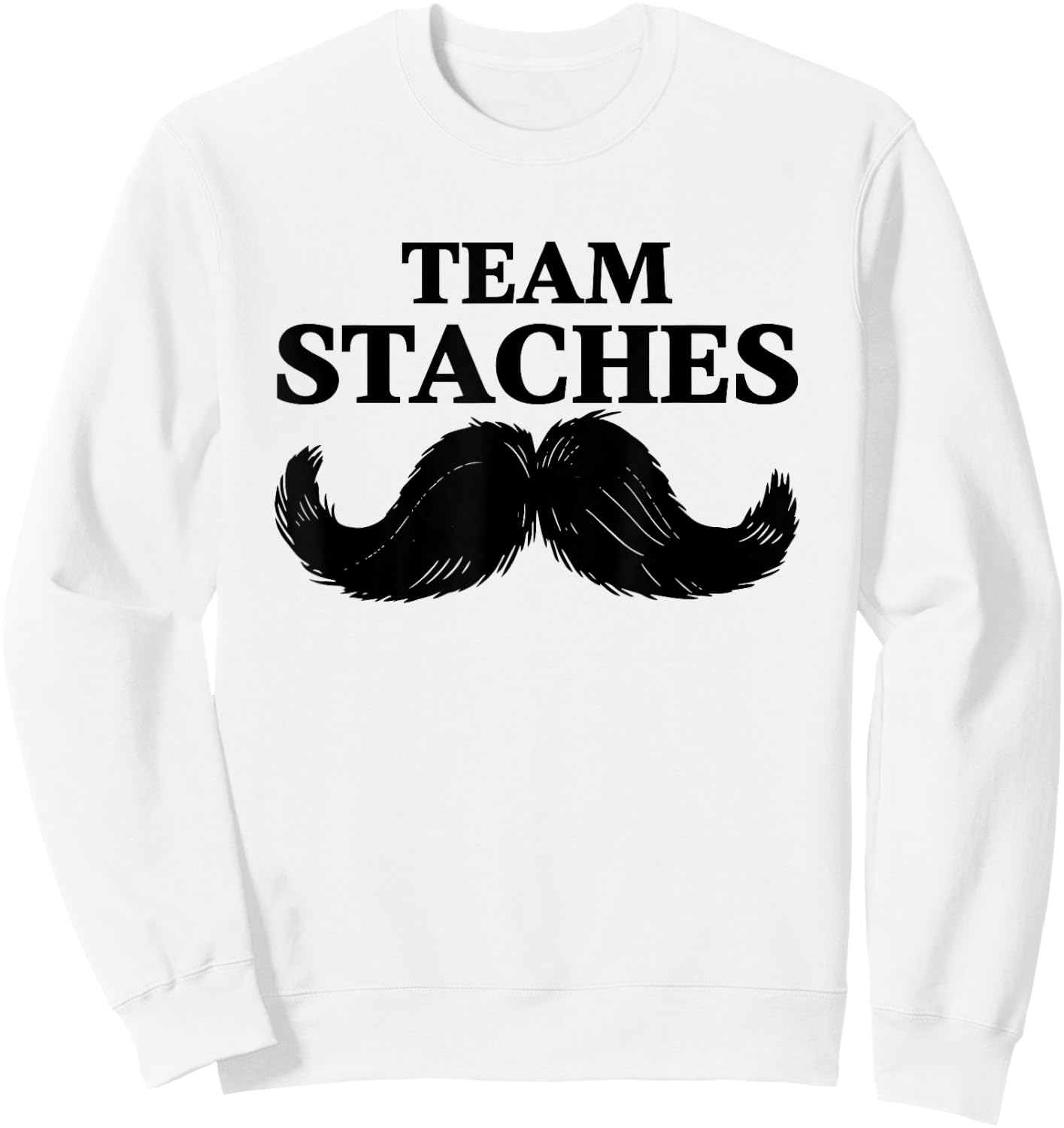 Team Moustaches Boys Gender Reveal Party Sweatshirt - Sweatshirt | White