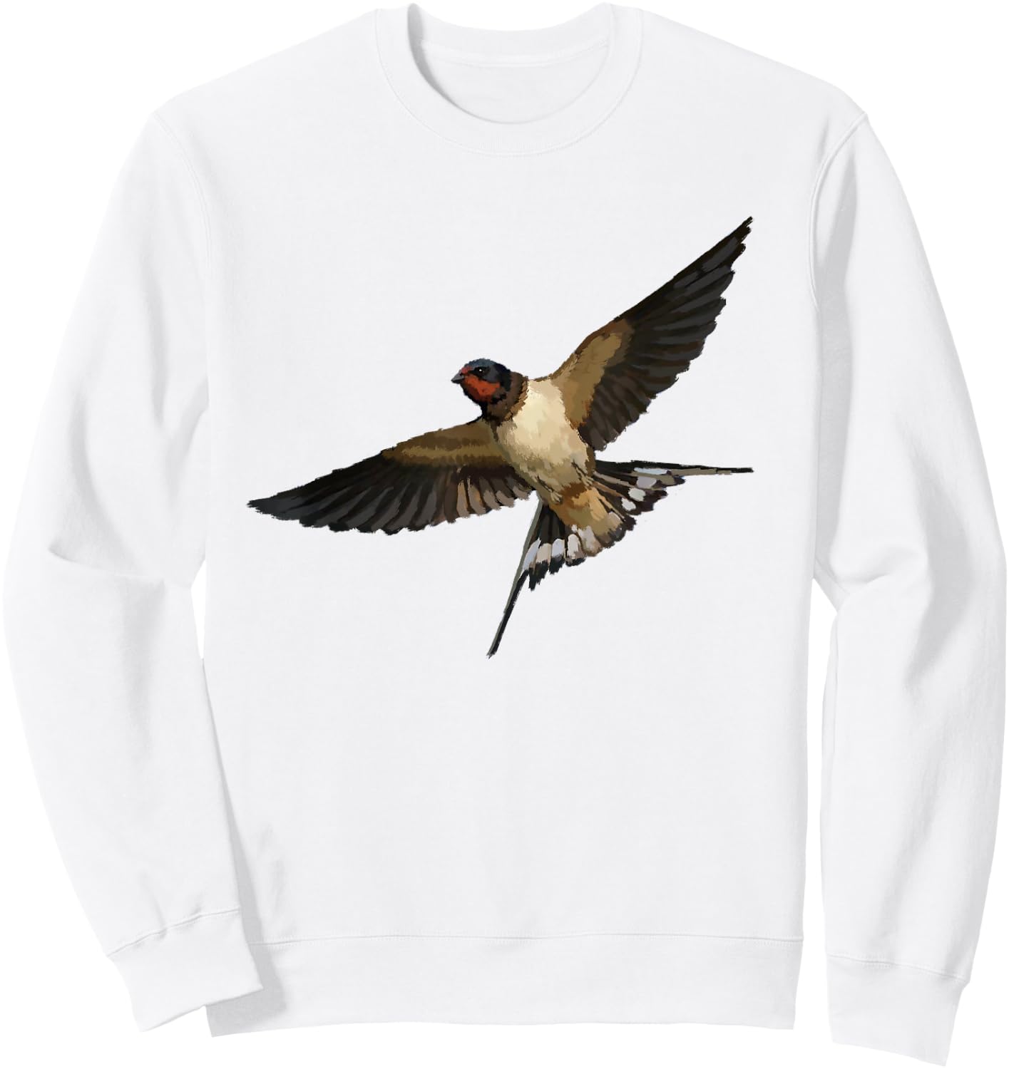 Barn Swallow Bird T Shirt Sweatshirt - Sweatshirt | White