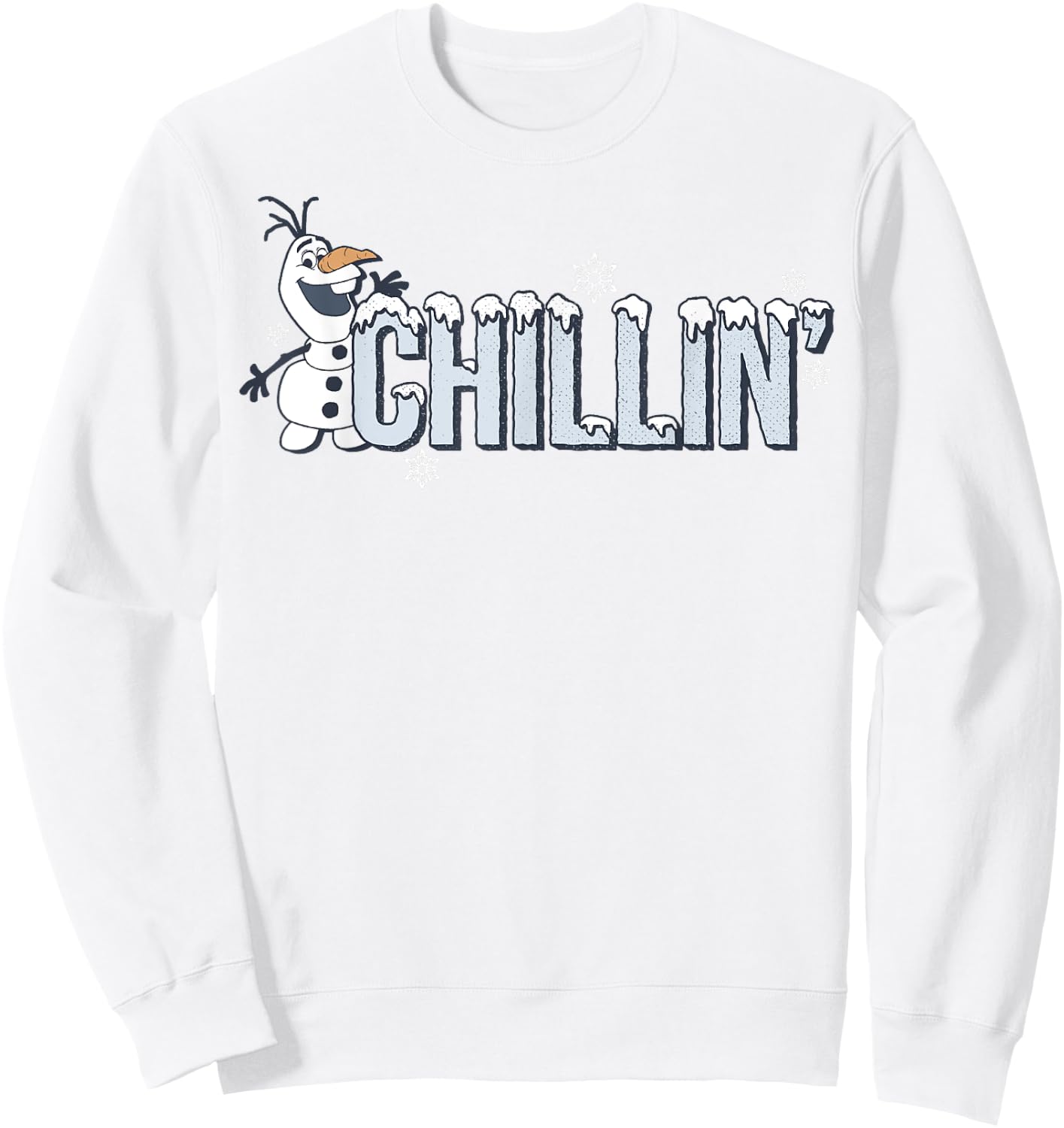 Disney Frozen Olaf Chillin' Snowflakes Portrait Sweatshirt - Sweatshirt | White