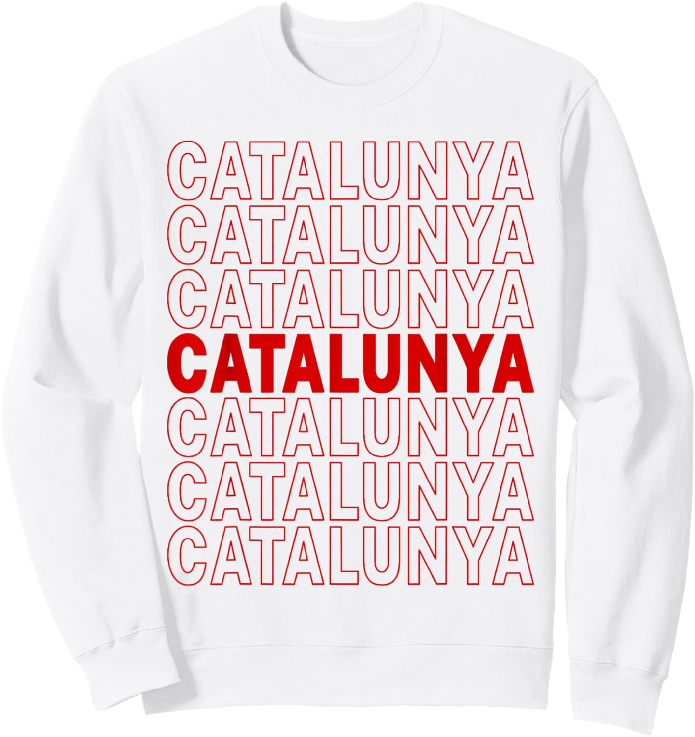 Cool Catalunya Catalonia Spain Souvenir Sweatshirt - Sweatshirt | White