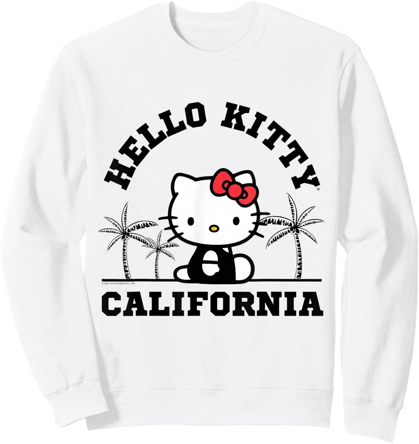 Hello Kitty California Palm Tree Shirt Sweatshirt - Sweatshirt | White