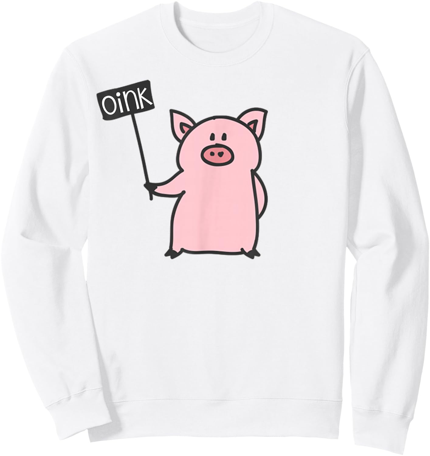 Cute Pig Oink & Piggy Pajama Piglet Sweatshirt - Sweatshirt | White