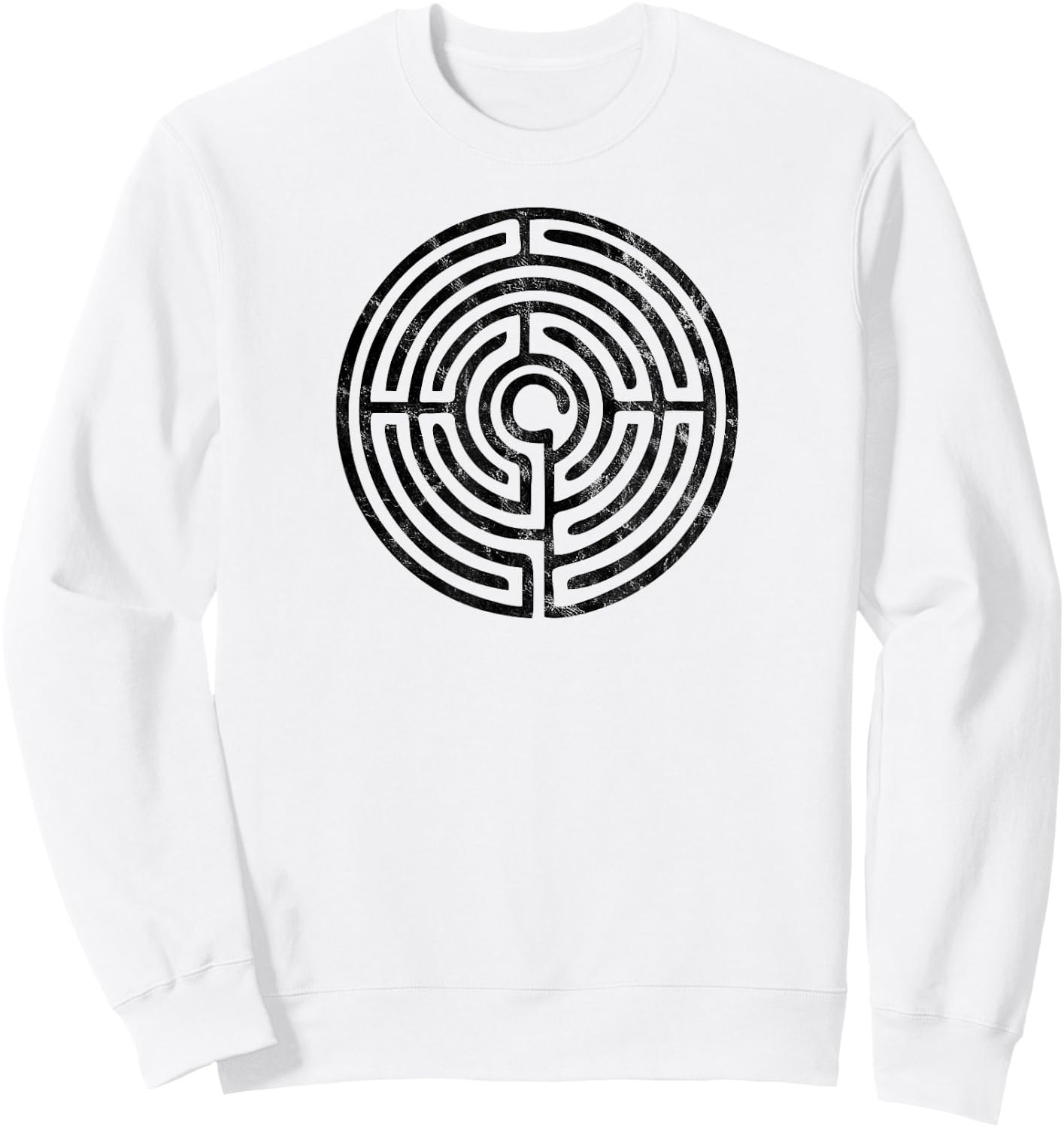 Labyrinth, protection symbol, magic, mystic, occult, mystery Sweatshirt - Sweatshirt | White