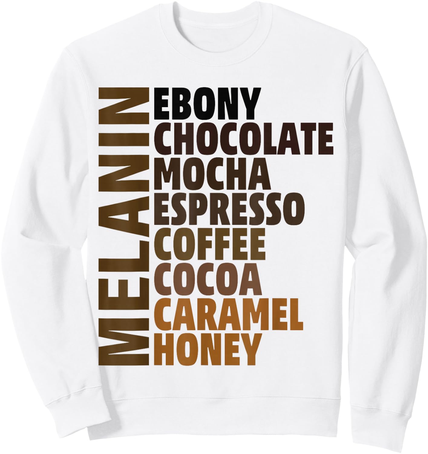 African Melanin Queen Girls & Melanated Black Pride Sweatshirt - Sweatshirt | White
