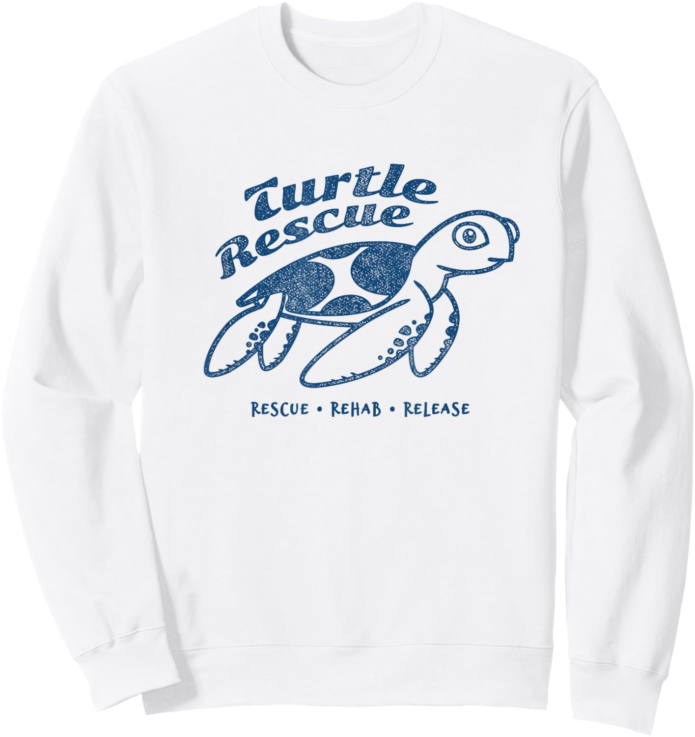 Turtle Rescue - Rescue Rehab Release Turtle Conservation Sweatshirt - Sweatshirt | White