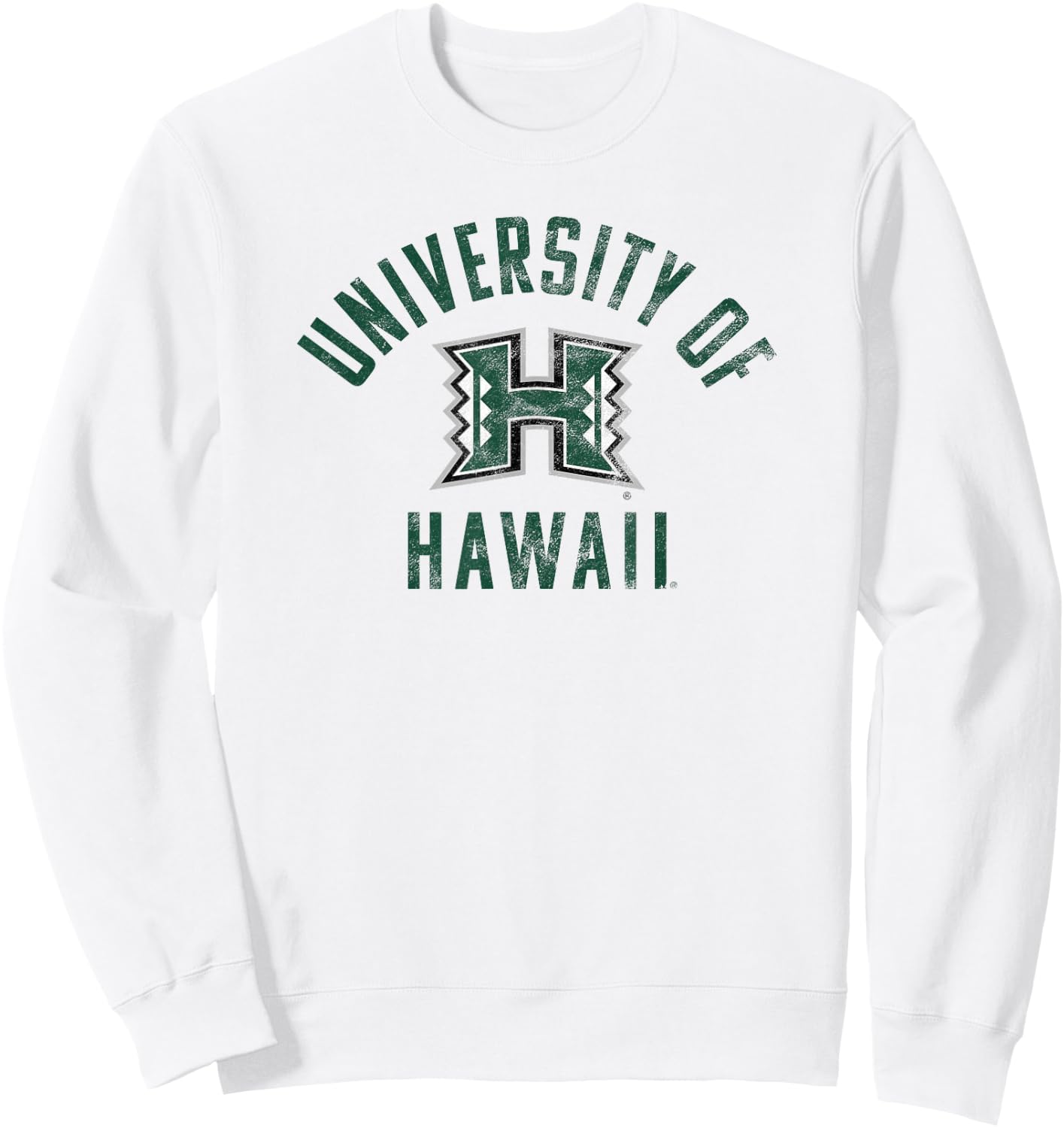 University of Hawaii Rainbow Warriors Large Sweatshirt - Sweatshirt | White