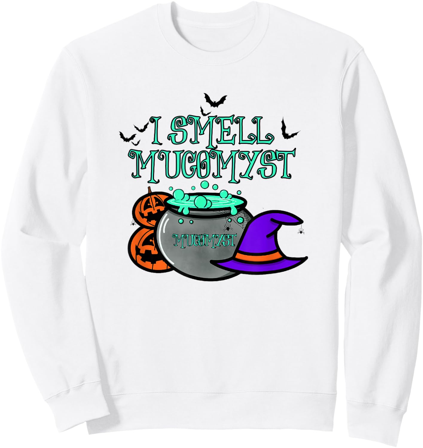 Halloween Respiratory Therapist Design I Smell Mucomyst Brew Sweatshirt - Sweatshirt | White