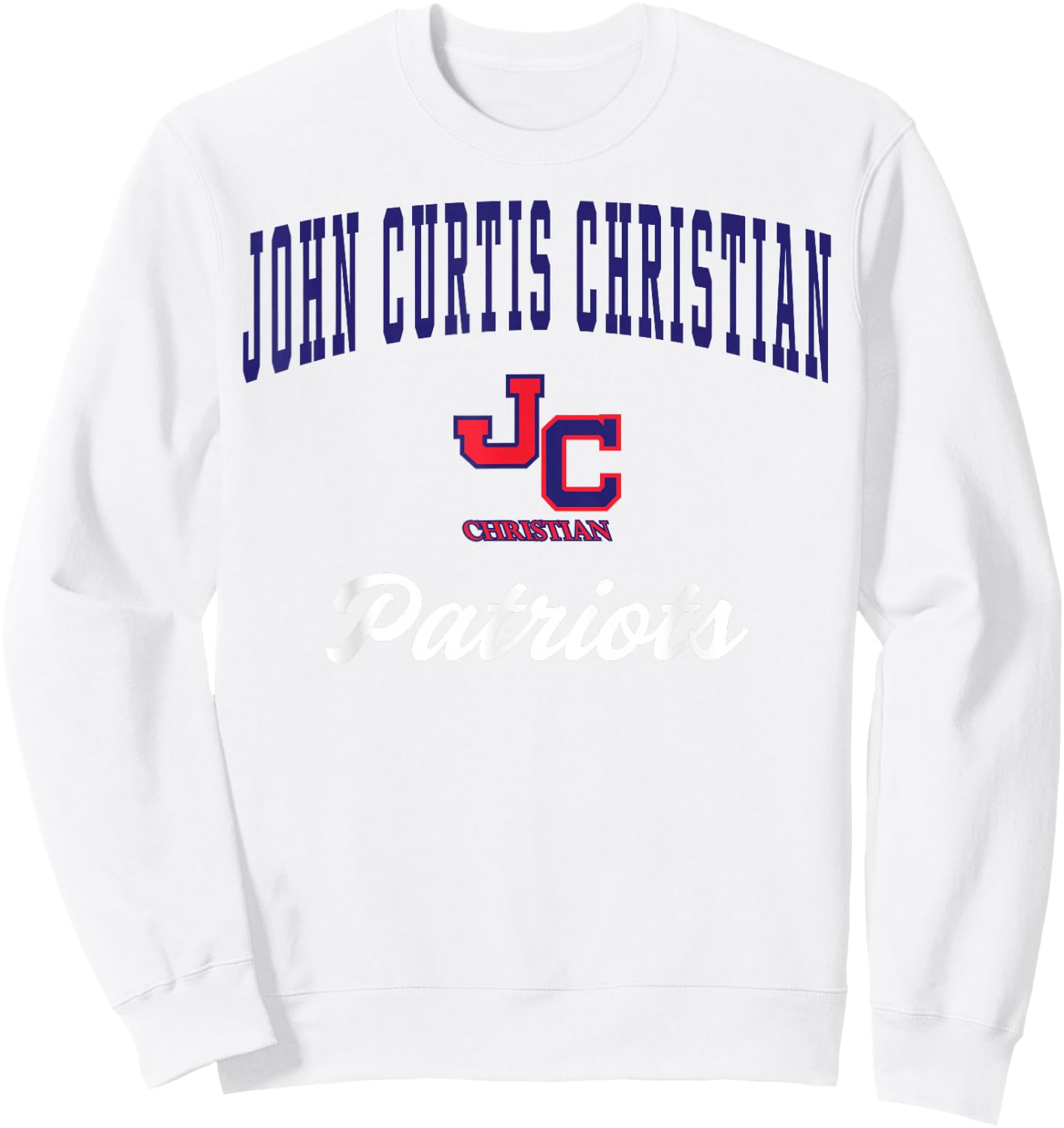 John Curtis Christian High School Patriots C3 Sweatshirt - Sweatshirt | White