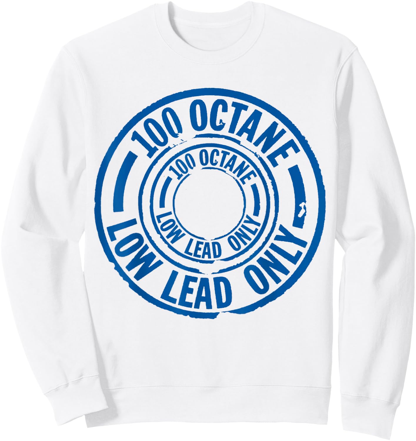 100LL General Aviation Pilot Flying Airplane Sweatshirt - Sweatshirt | White