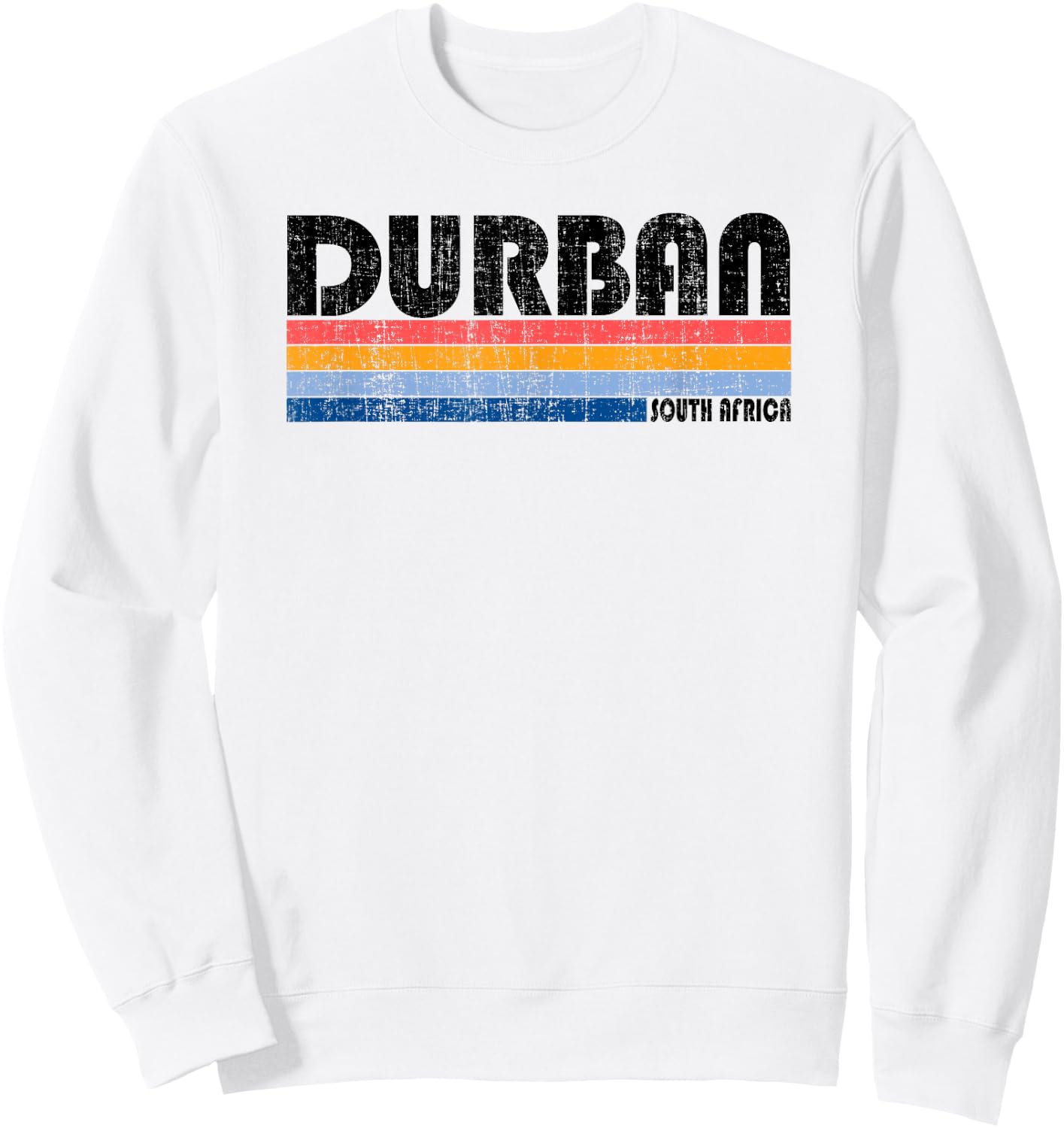 Vintage 70s 80s Style Durban, South Africa Sweatshirt - Sweatshirt | White