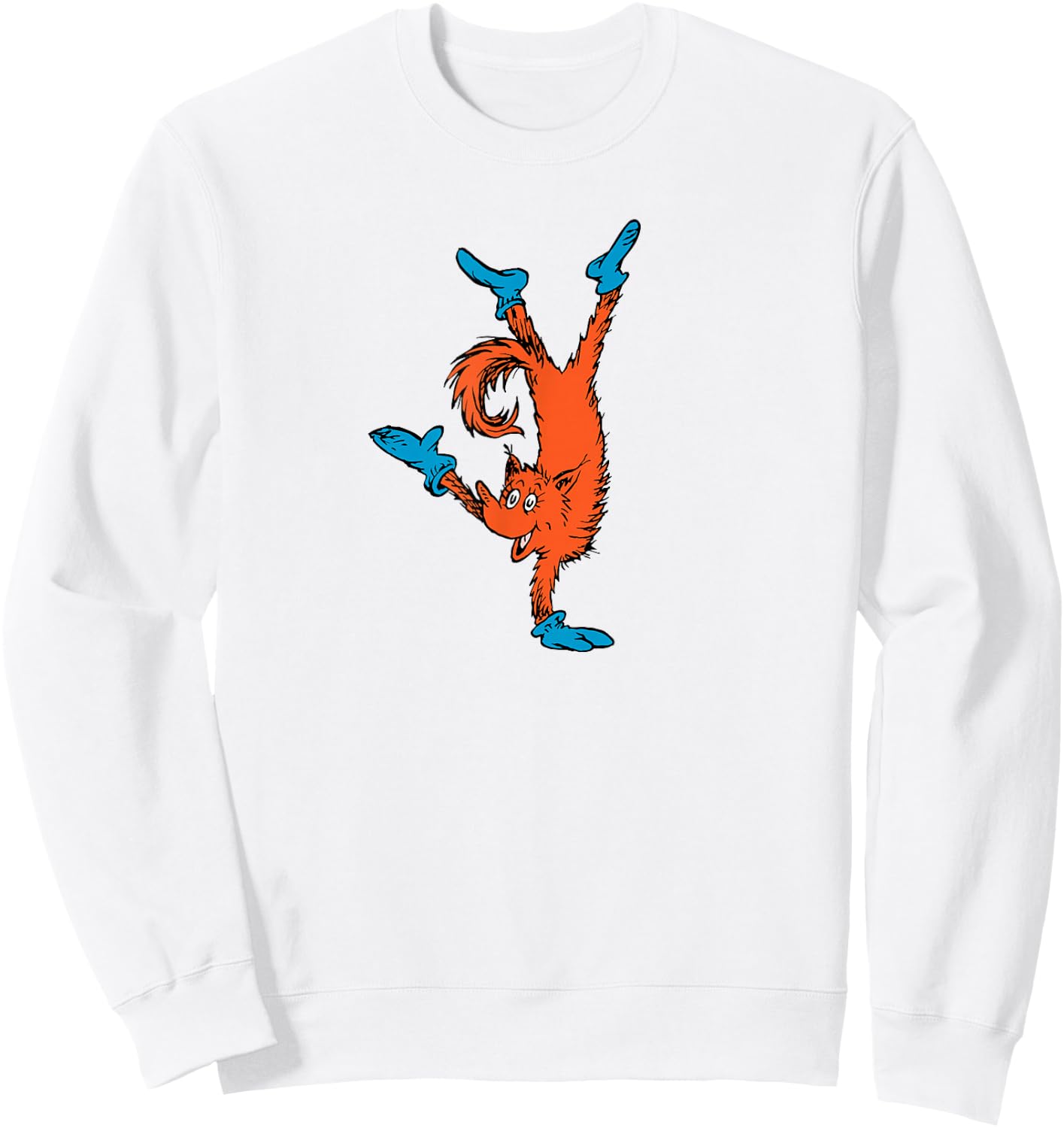 Dr. Seuss Fox in Socks Handstand Sweatshirt - Sweatshirt | White