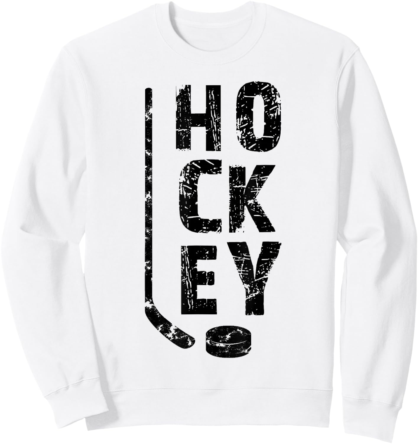 Ice Hockey Player Sweatshirt - Sweatshirt | White