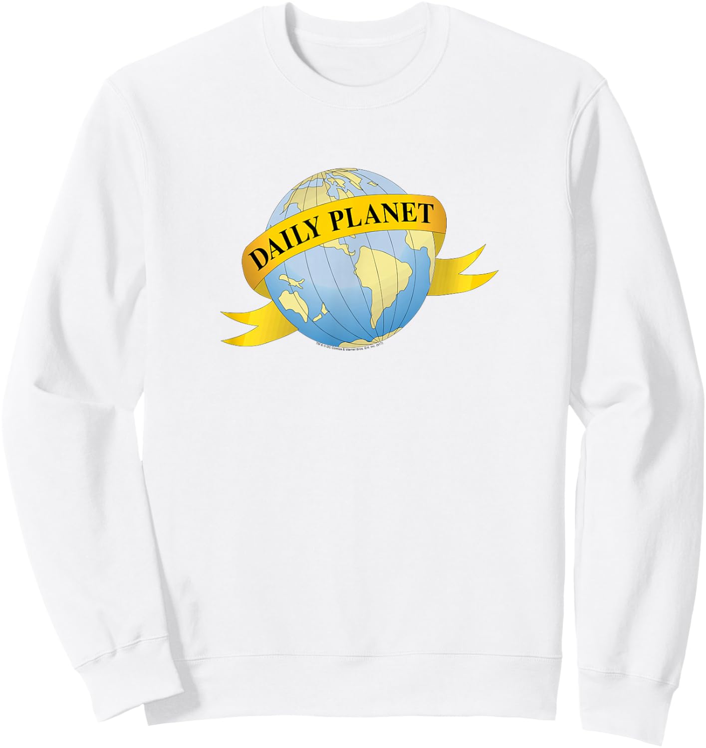 Smallville Daily Planet Logo Sweatshirt - Sweatshirt | White