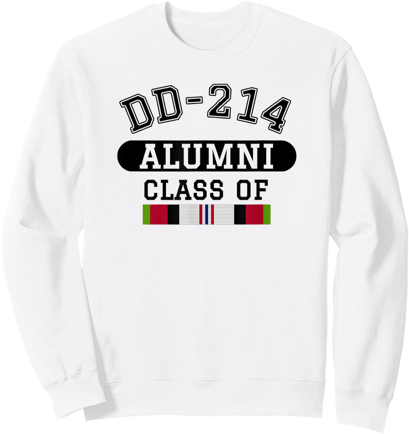 DD-214 Alumni Class of OEF Afghanistan Veteran Pride Sweatshirt - Sweatshirt | White