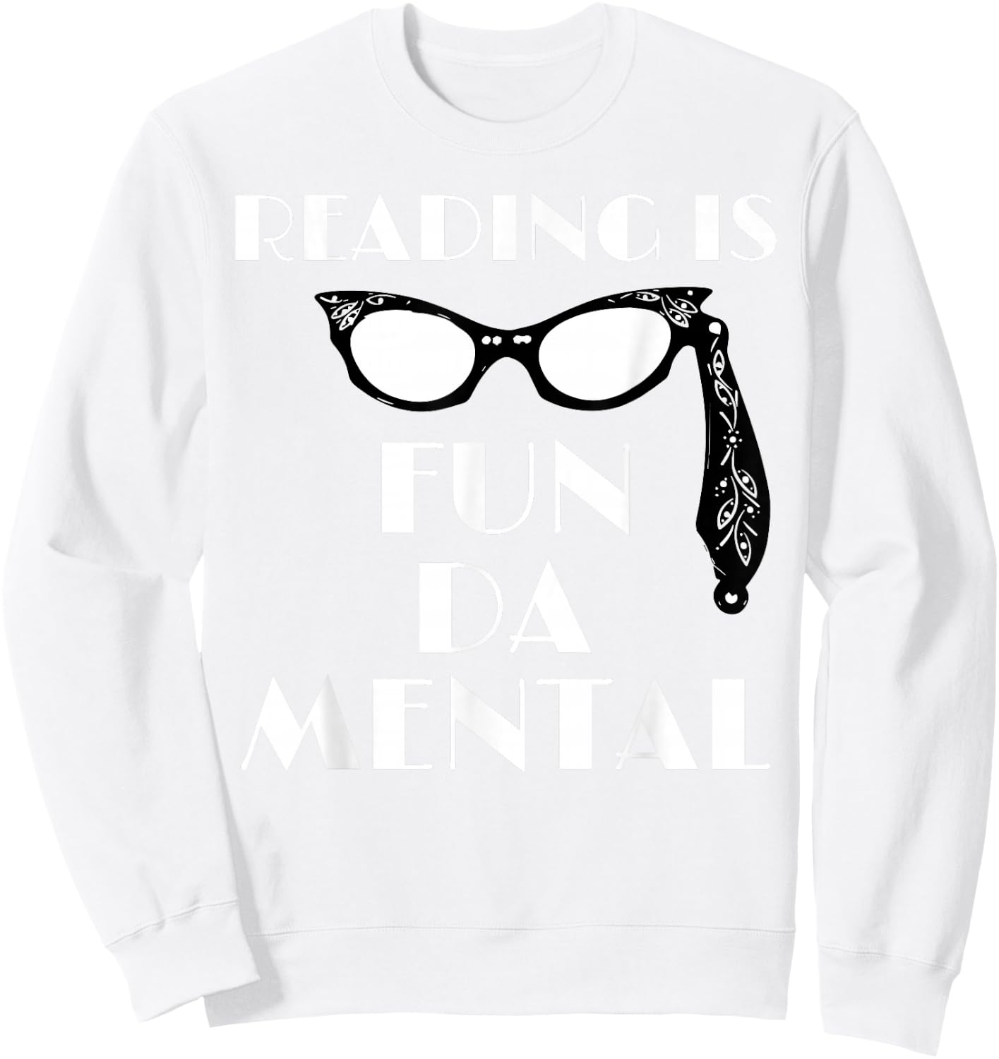 Reading Is Fundamental Drag Queen Race Sweatshirt - Sweatshirt | White