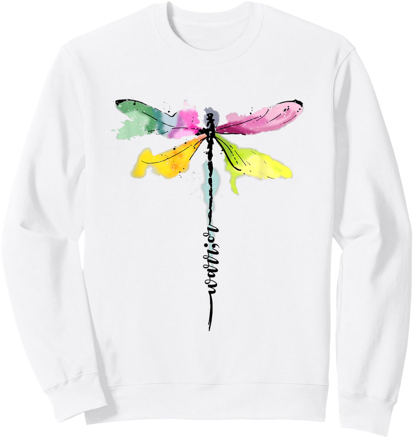 Dragonfly Warrior Semicolon Suicide Prevention Awareness Sweatshirt - Sweatshirt | White