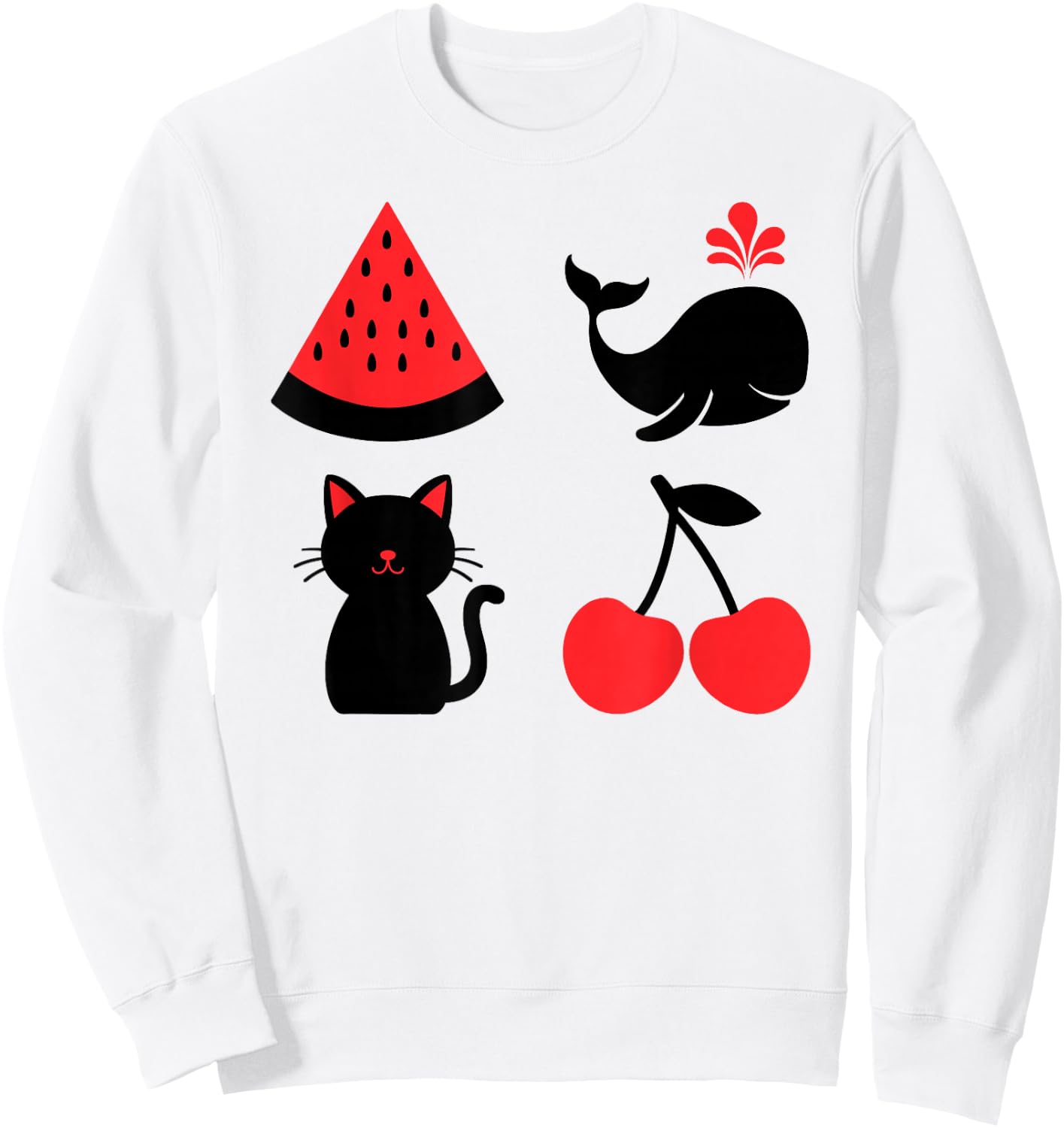 High Contrast Baby Sweatshirt - Sweatshirt | White