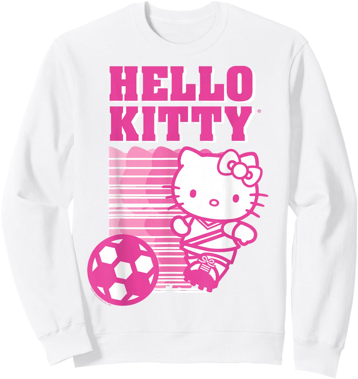 Hello Kitty Soccer Sports Athlete Shirt Sweatshirt - Sweatshirt | White