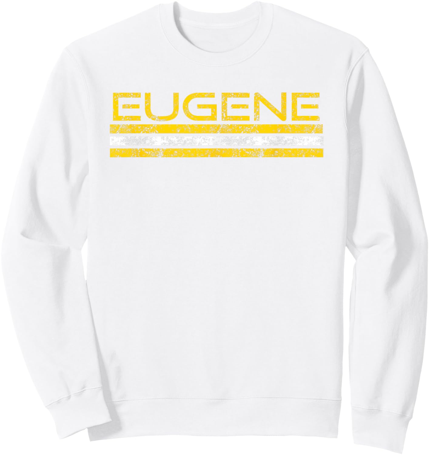 Eugene Oregon Retro Vintage Weathered Sweatshirt - Sweatshirt | White