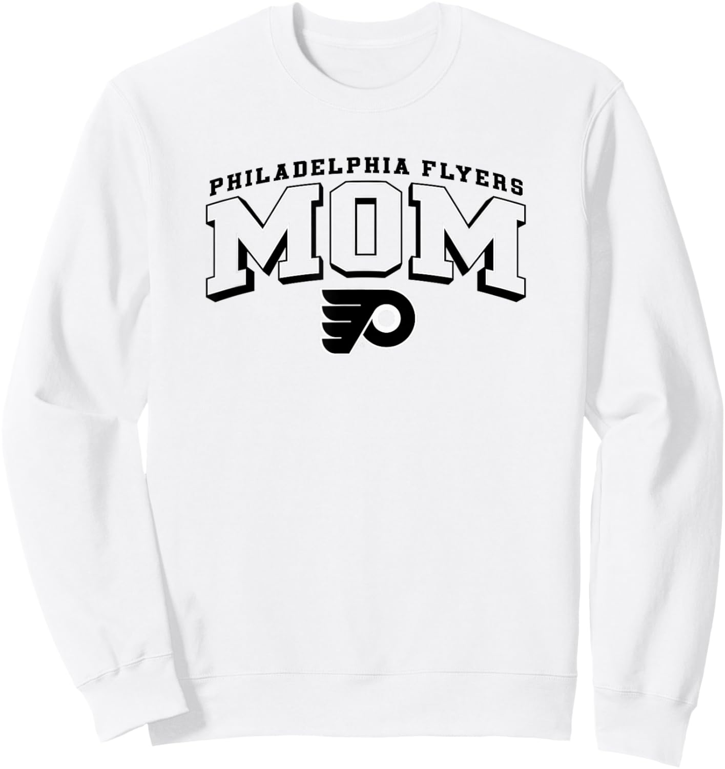 Philadelphia Flyers Mom Arch Orange NHL Officially Licensed Sweatshirt - Sweatshirt | White