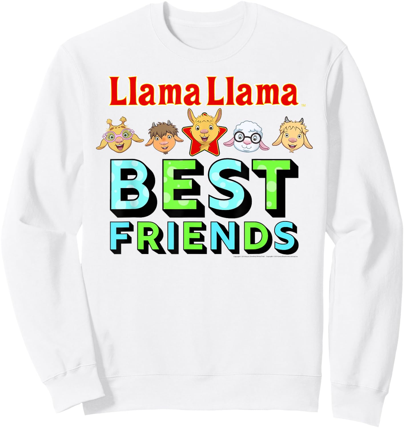 Llama Llama Netflix Best Friends Shirt Sweatshirt - Sweatshirt | White