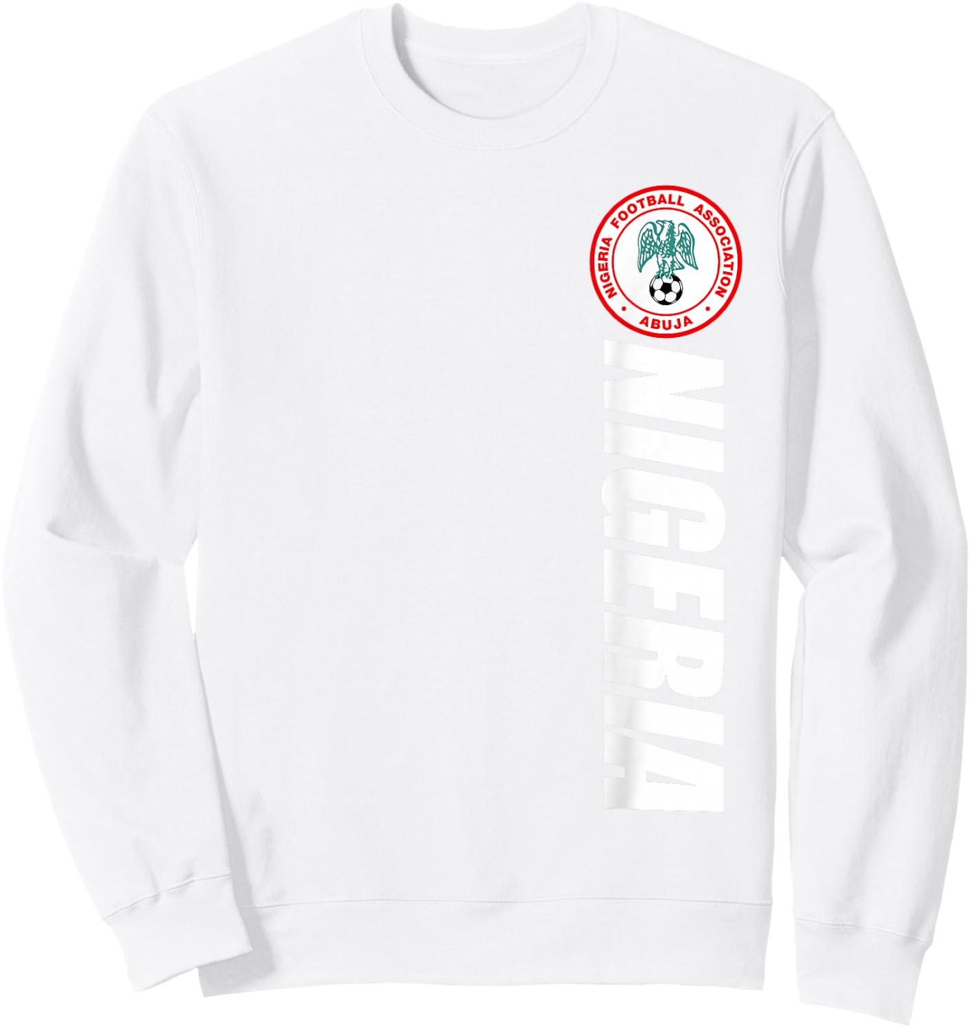 Nigeria Football Souvenir Naija Roots Gifts Proud Nigerian Sweatshirt - Sweatshirt | White