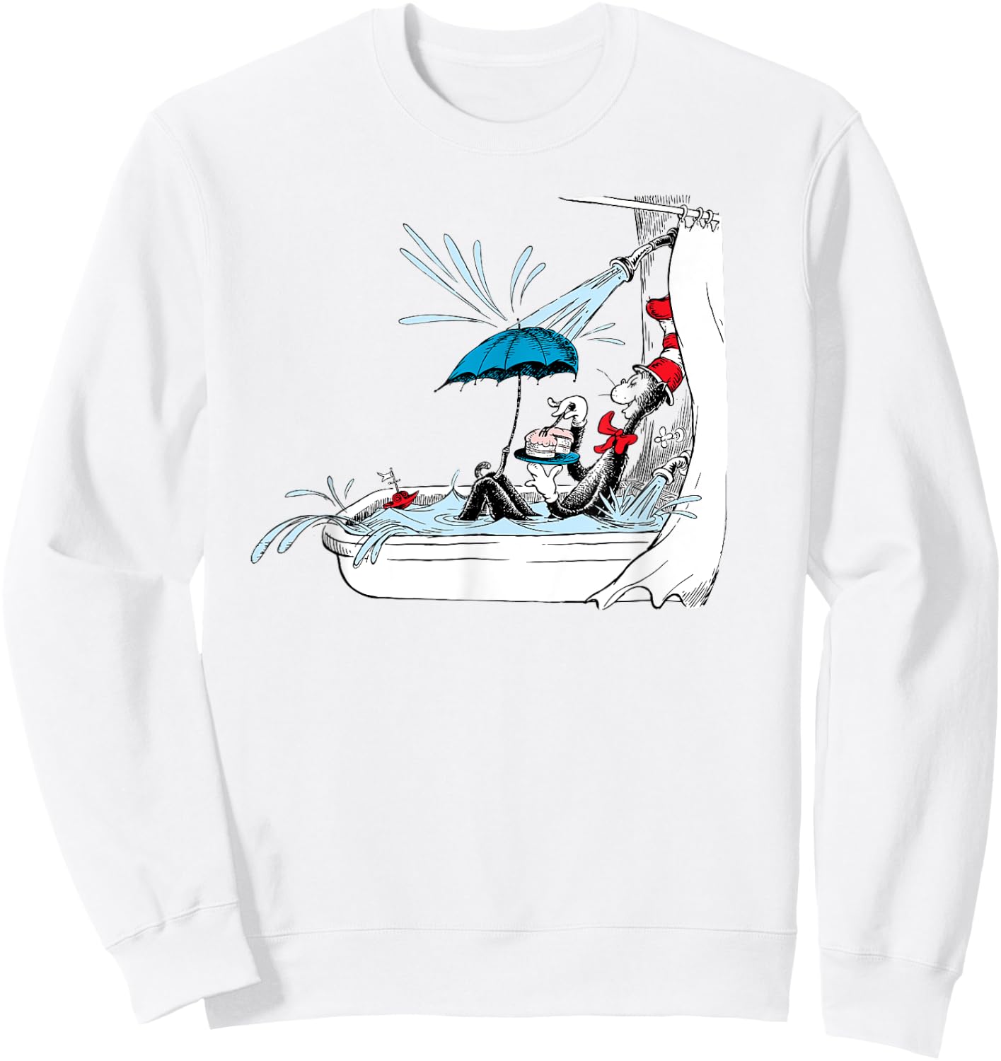 Dr. Seuss Cake in the Tub Sweatshirt - Sweatshirt | White
