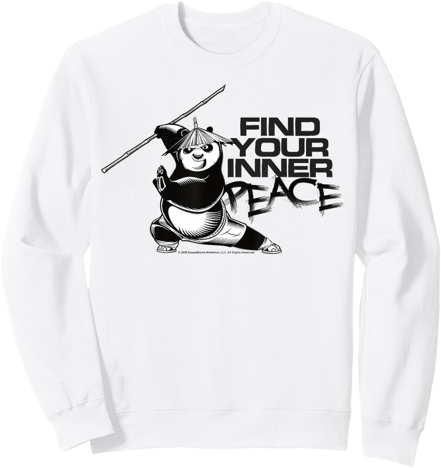 Kung Fu Panda Find Your Inner Peace Portrait Sweatshirt - Sweatshirt | White