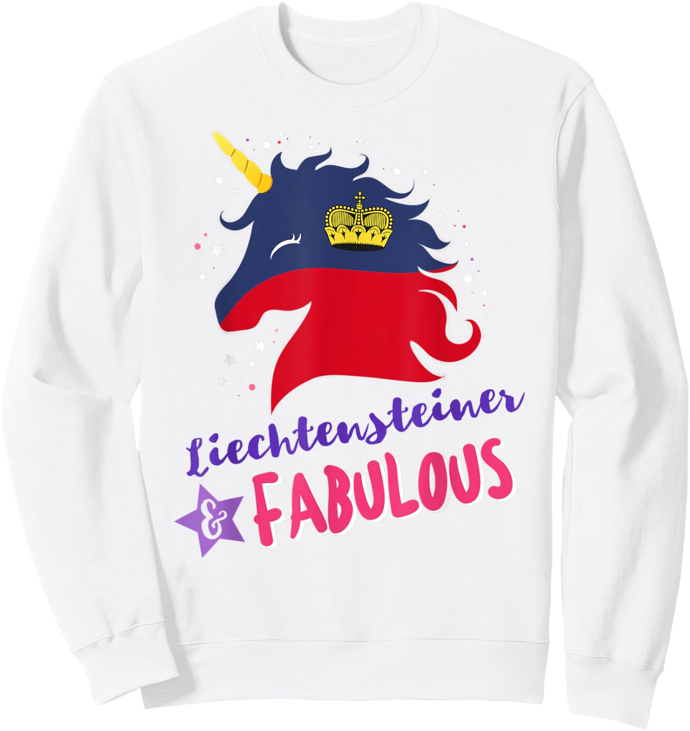 Liechtenstein Liechtensteiner Unicorn Sweatshirt - Sweatshirt | White