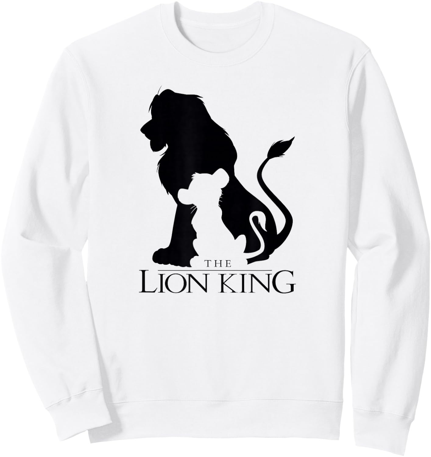 Disney Lion King Classic Simba Silhouette Sweatshirt - Sweatshirt | White