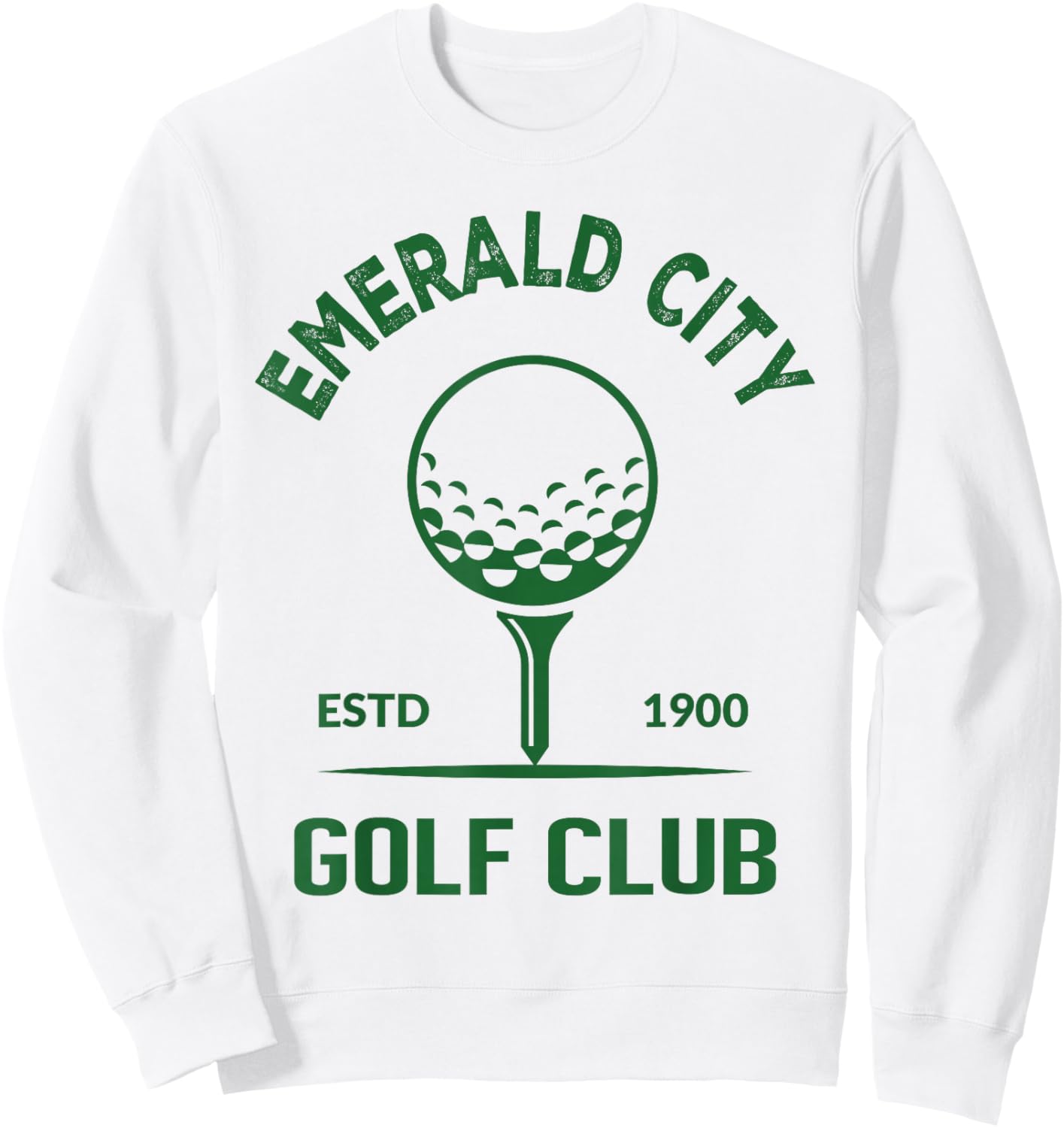 Wizard of Oz Emerald City Golf Club Player Costume Halloween Sweatshirt - Sweatshirt | White