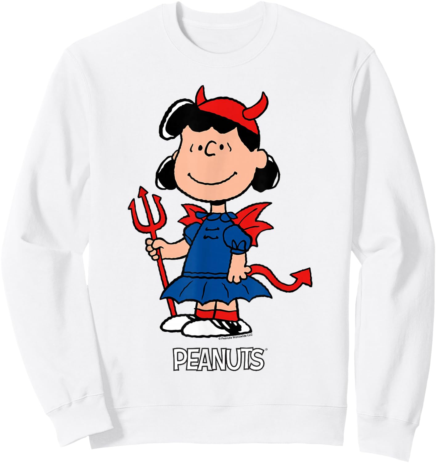 Peanuts Halloween Devil Lucy Van Pelt Sweatshirt - Sweatshirt | White