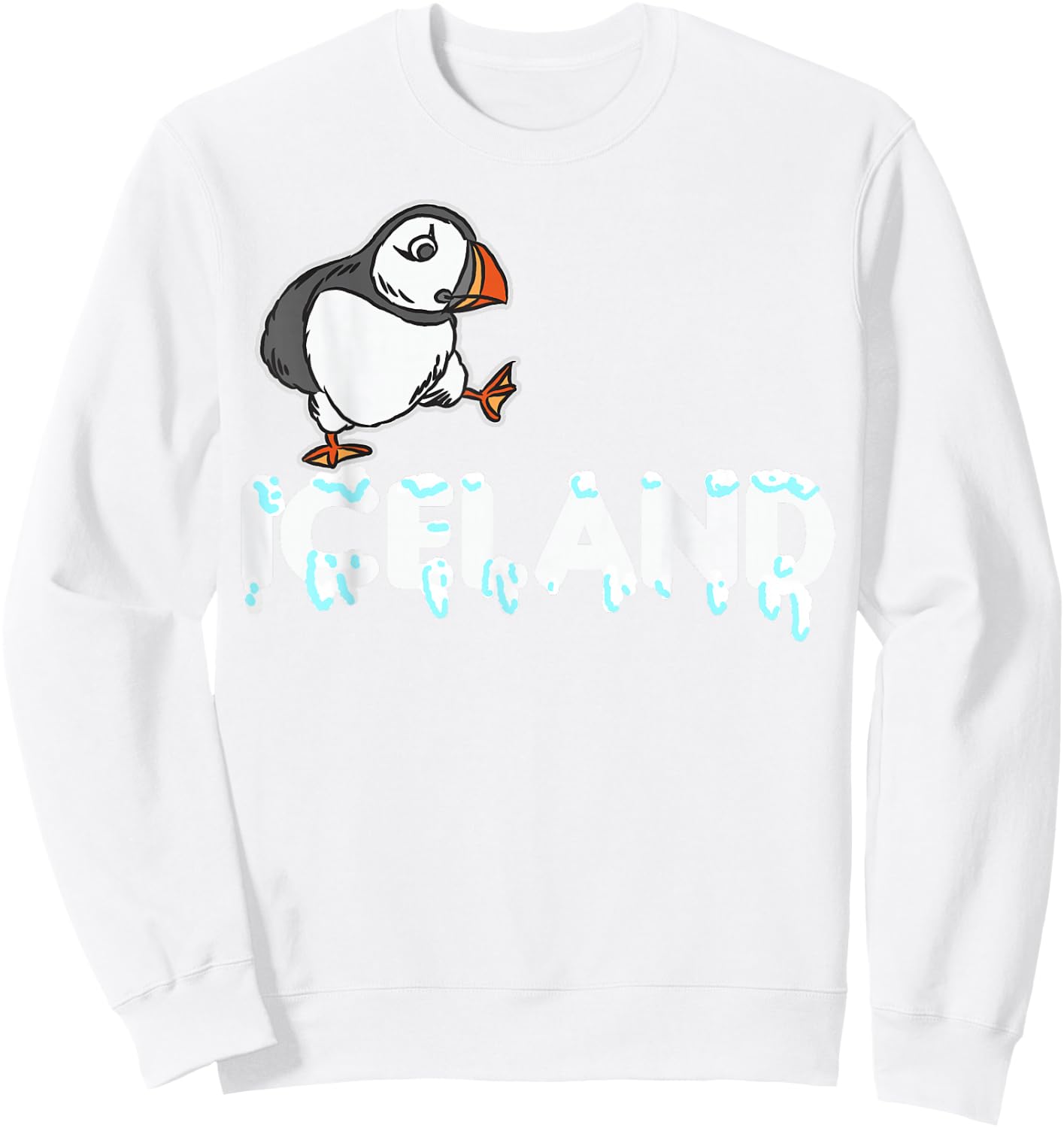 Iceland Puffin Sweatshirt - Sweatshirt | White