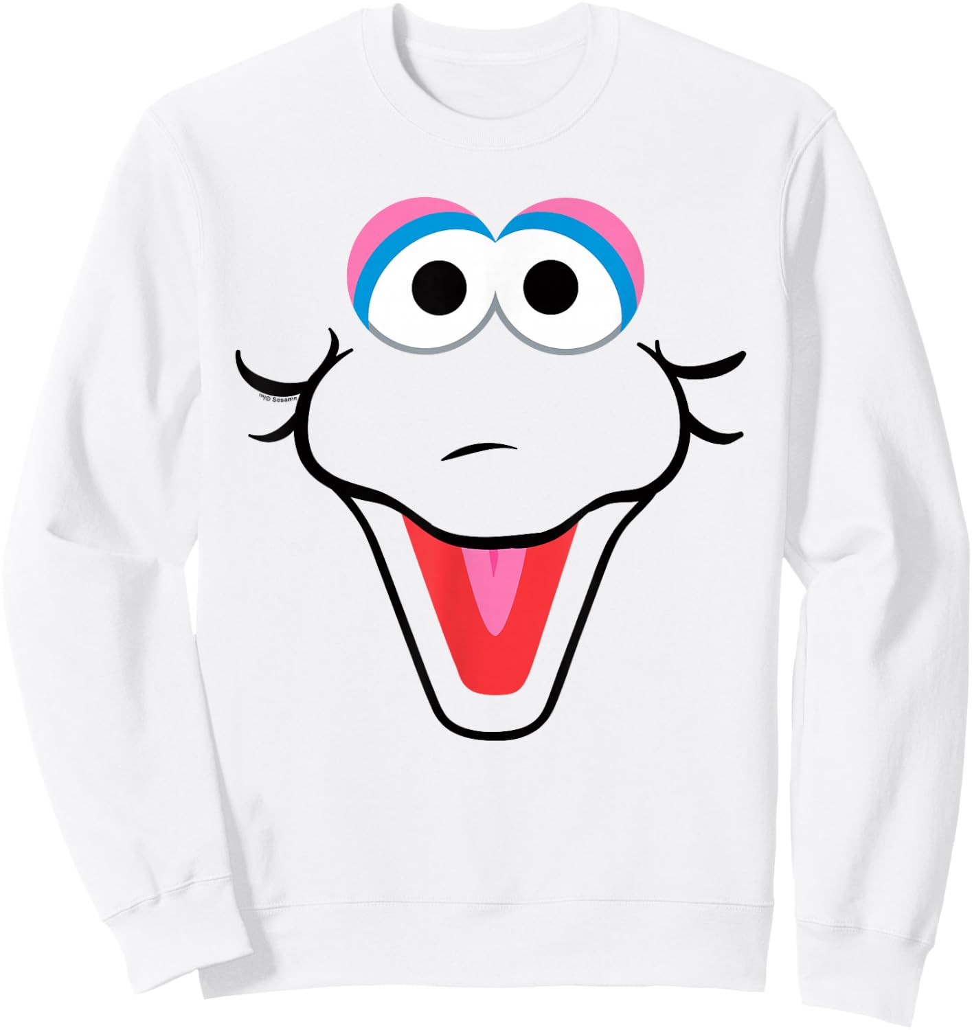 Sesame Street Big Bird Eyes Halloween Costume Sweatshirt - Sweatshirt | White
