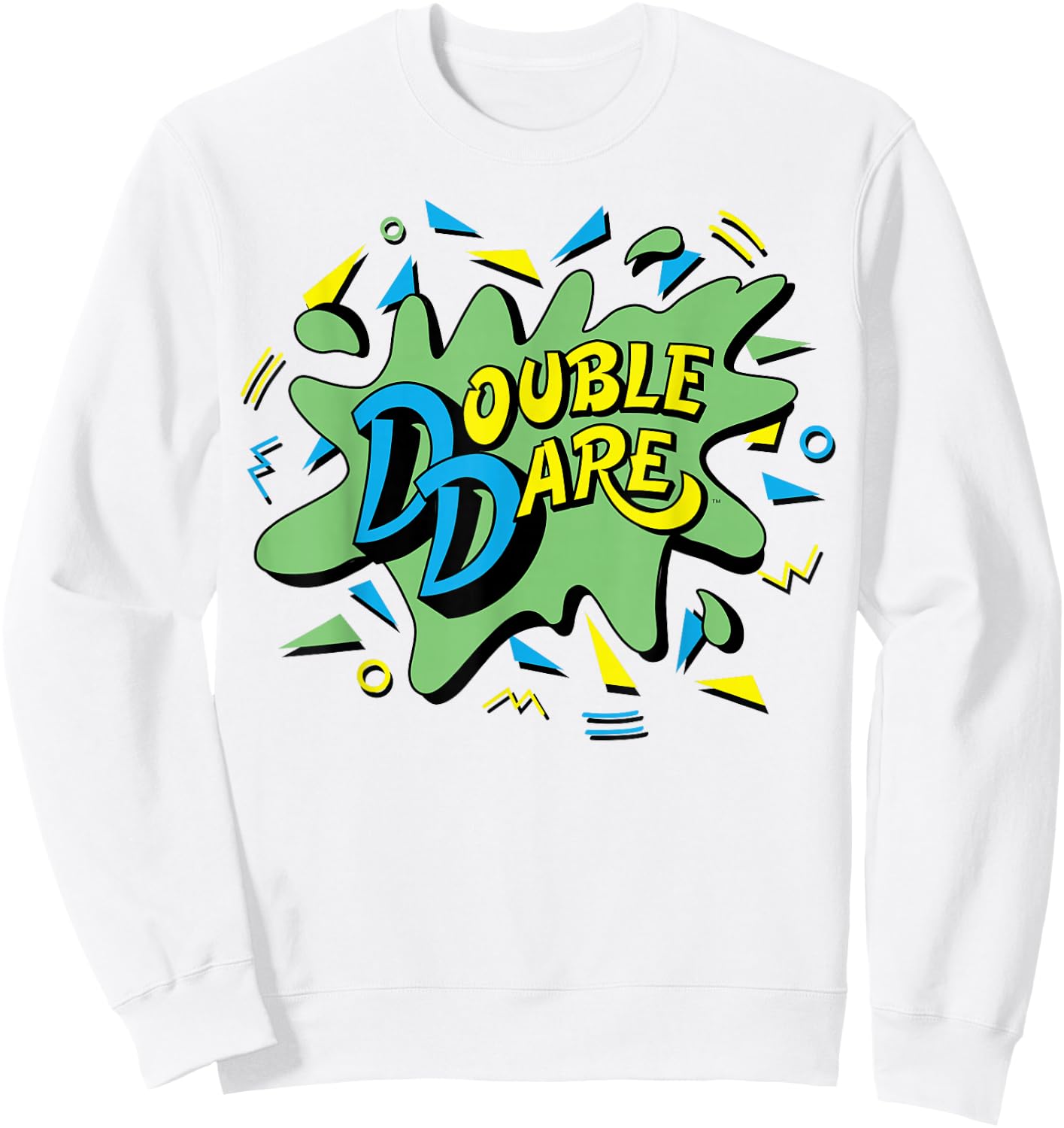 Nickelodeon Double Dare TV Show Logo Sweatshirt - Sweatshirt | White
