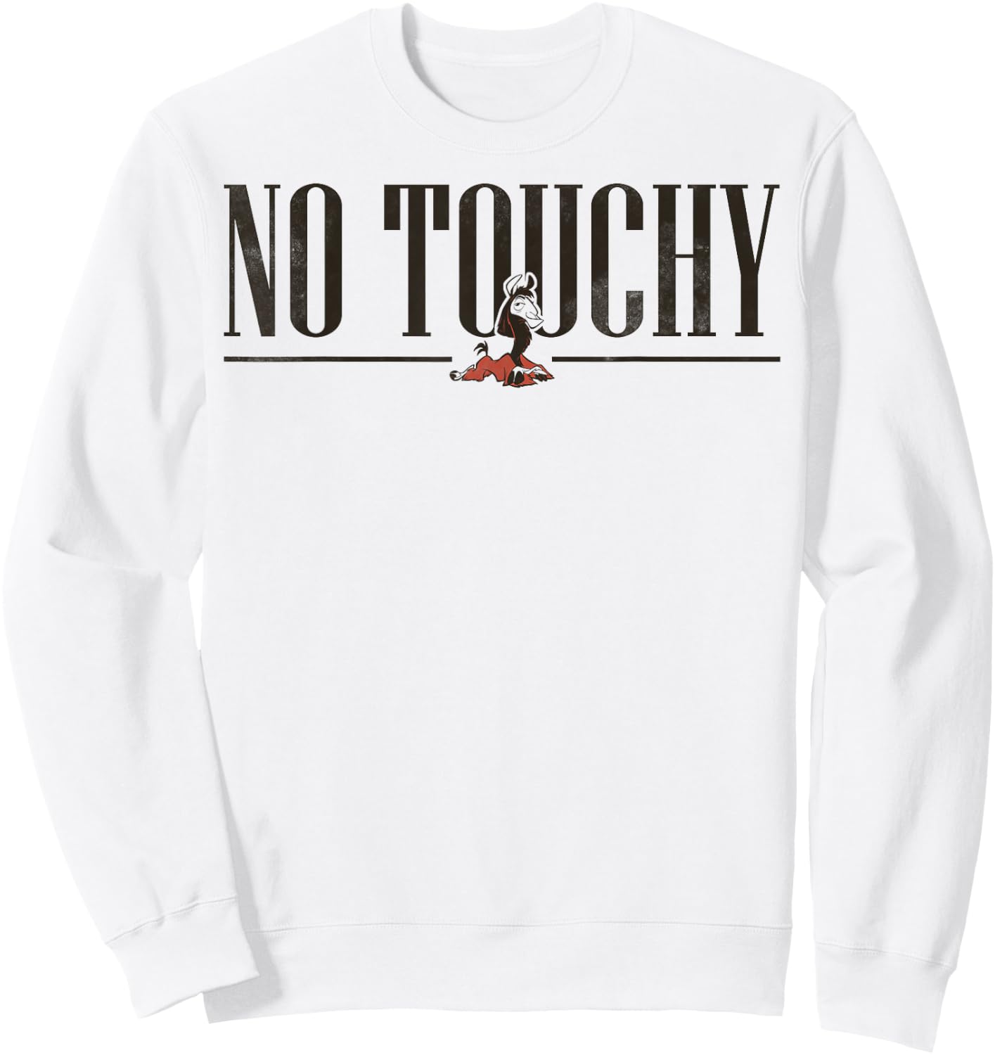 Disney The Emperor's New Groove Kuzco No Touchy Sweatshirt - Sweatshirt | White