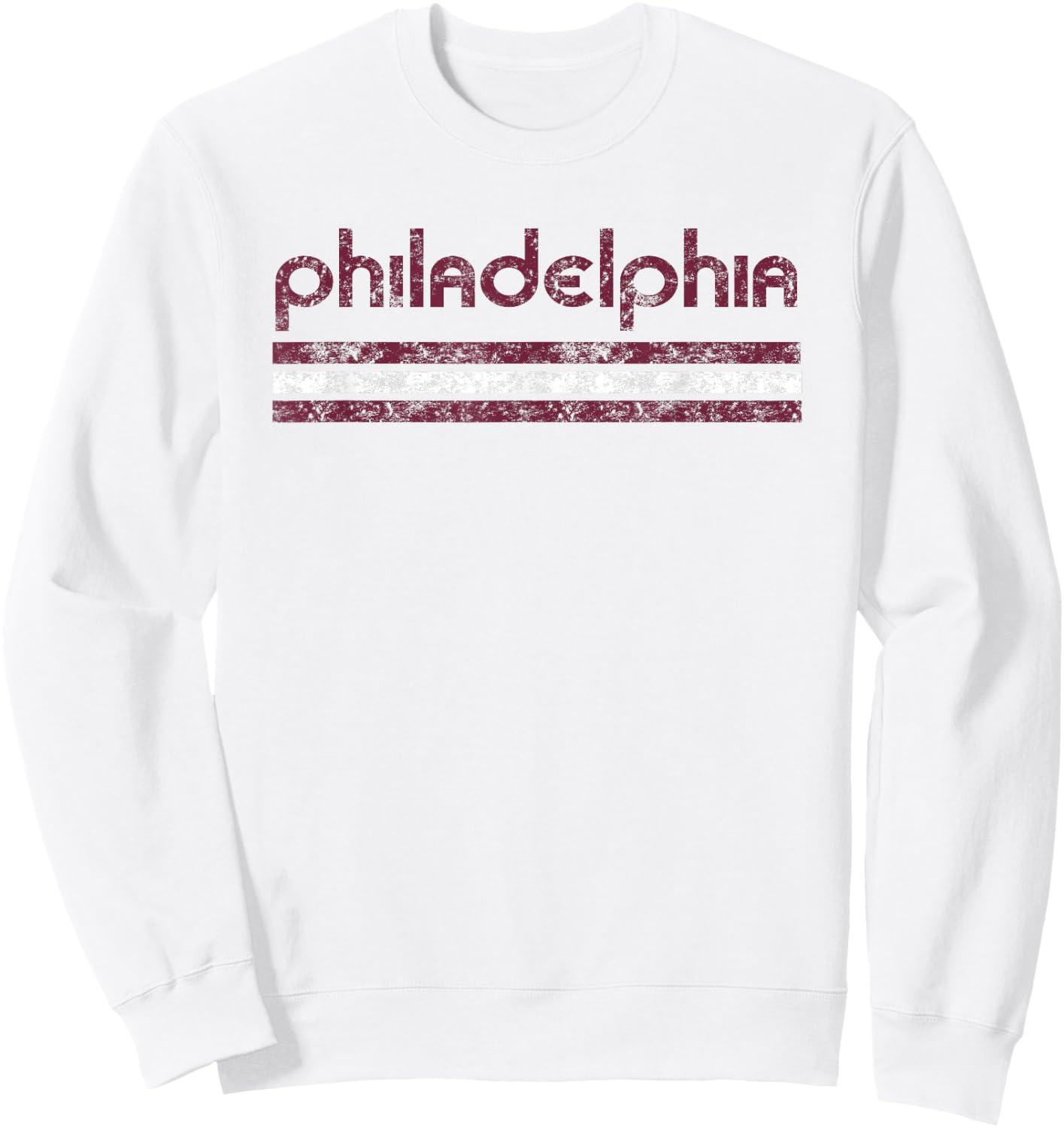 Philadelphia Pennsylvania Retro Vintage Throwback Sweatshirt - Sweatshirt | White