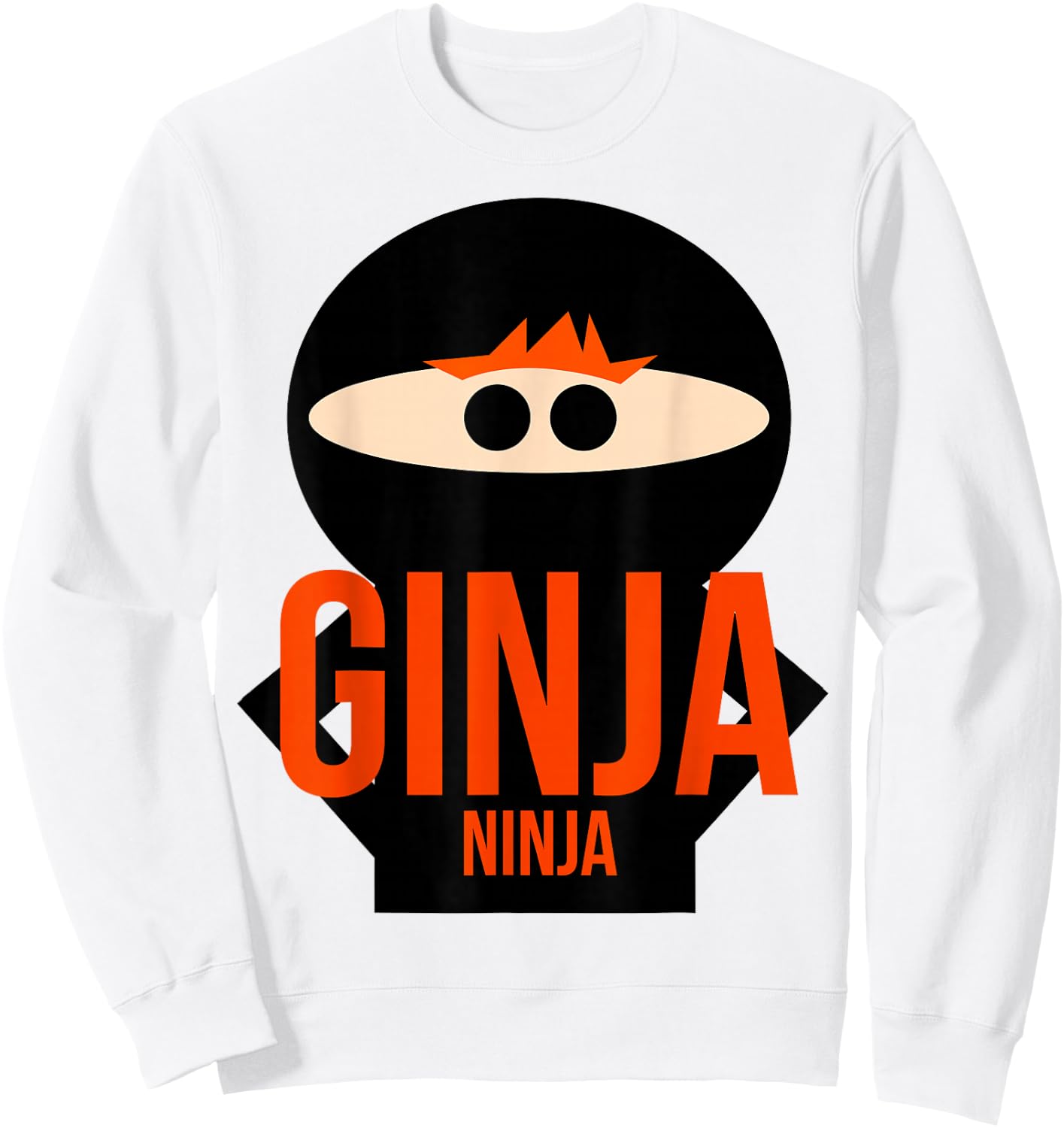 Ginja Ninja Funny Sweatshirt - Sweatshirt | White