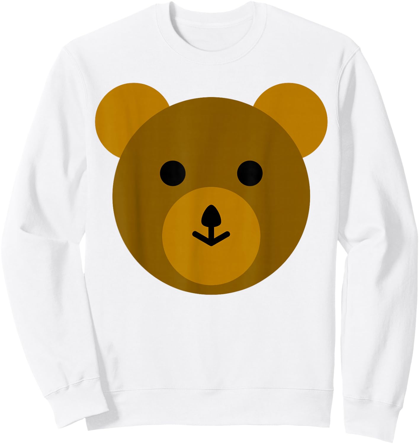 Cute Brown Bear Teddy-Bear Sweatshirt - Sweatshirt | White
