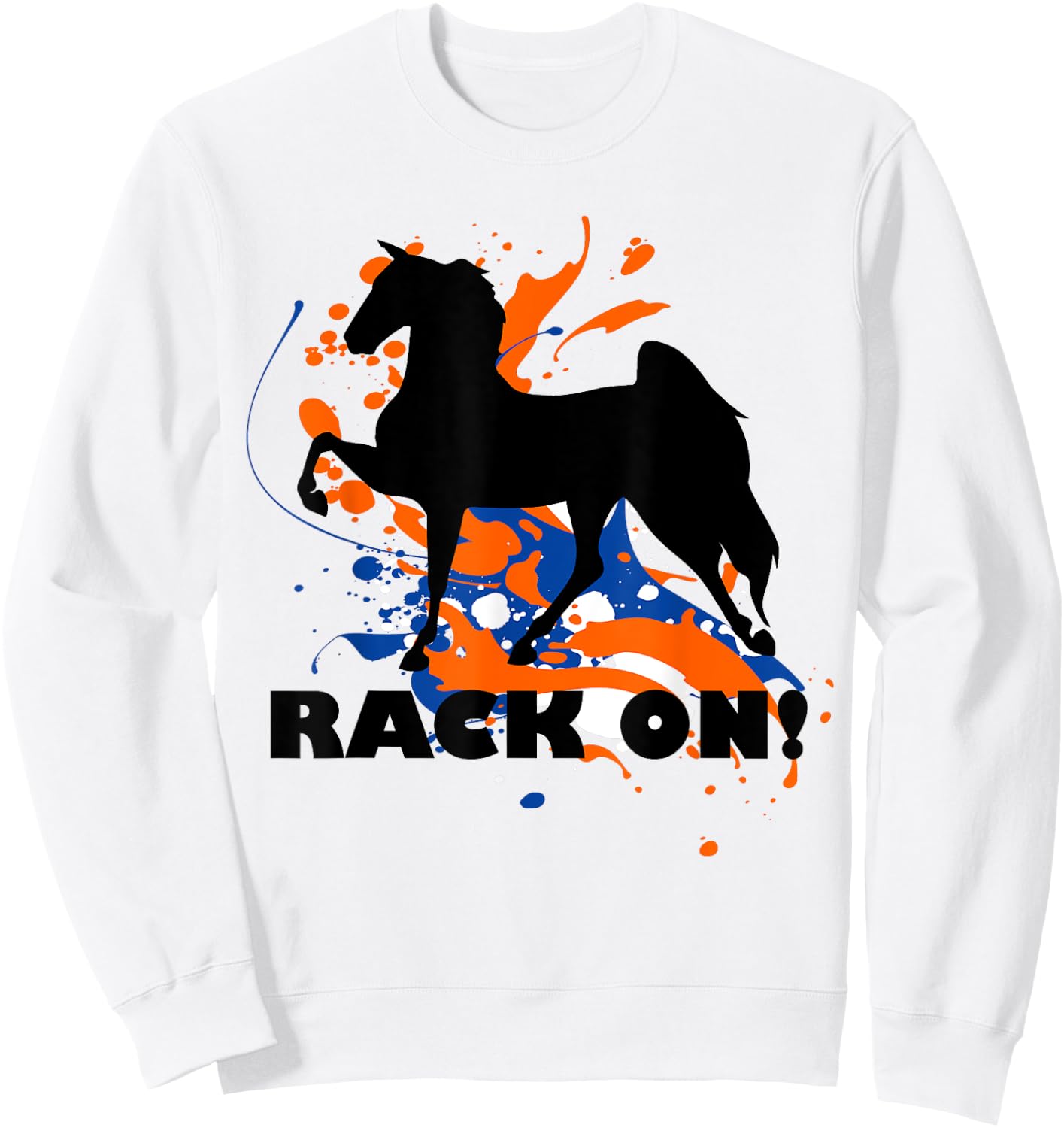 American Saddlebred Horse Training Gaited Horses Equitation Sweatshirt - Sweatshirt | White