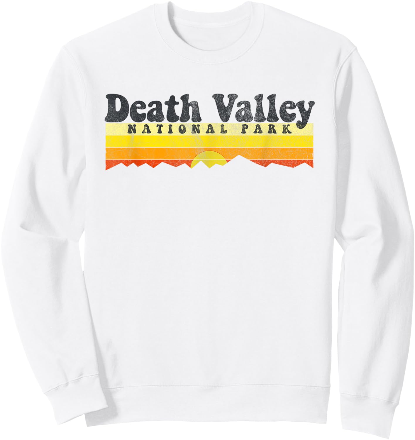 Retro Vintage Death Valley National Park Shirt Sweatshirt - Sweatshirt | White