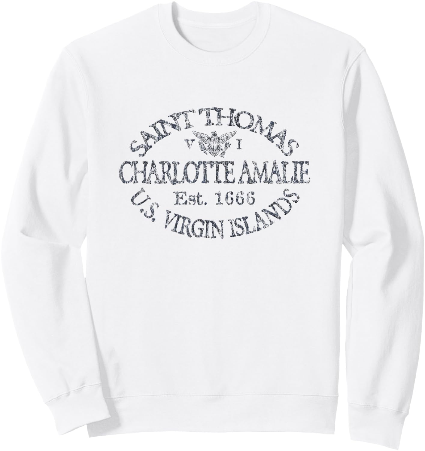 JCombs: Charlotte Amalie, St. Thomas, USVI Sweatshirt - Sweatshirt | White