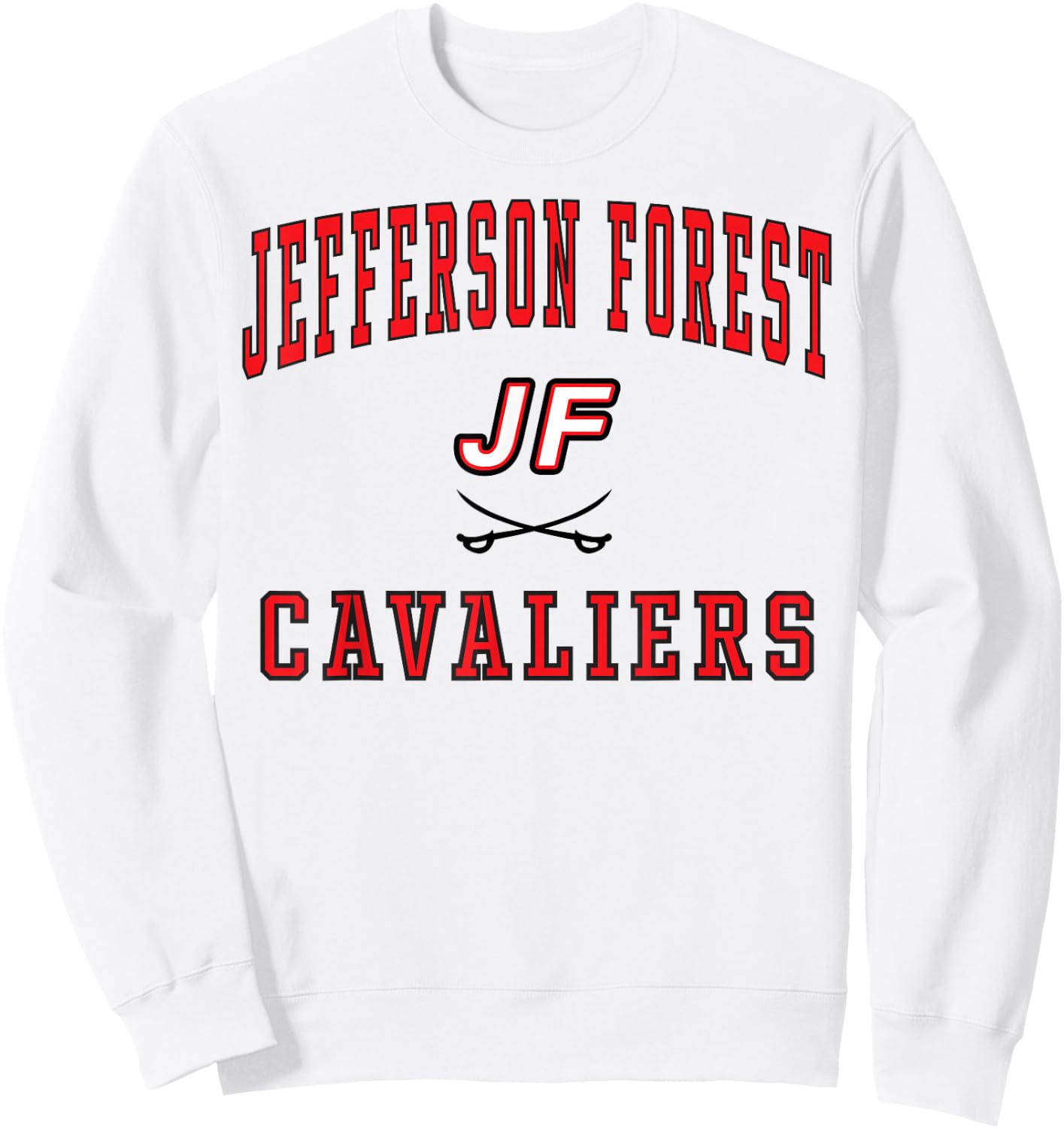 Jefferson Forest High School Cavaliers C1 Sweatshirt - Sweatshirt | White