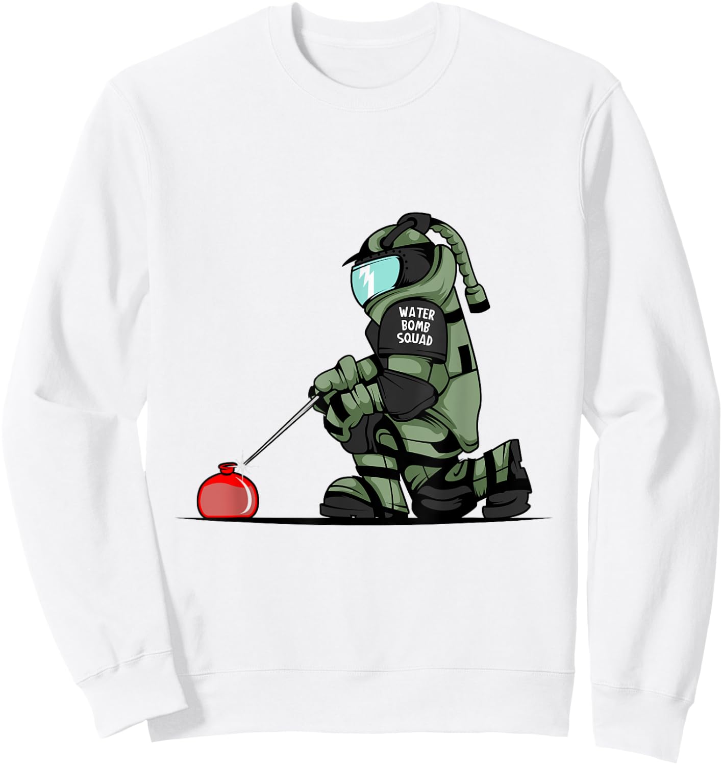 Water Bomb Squad T Shirt funny Sweatshirt - Sweatshirt | White