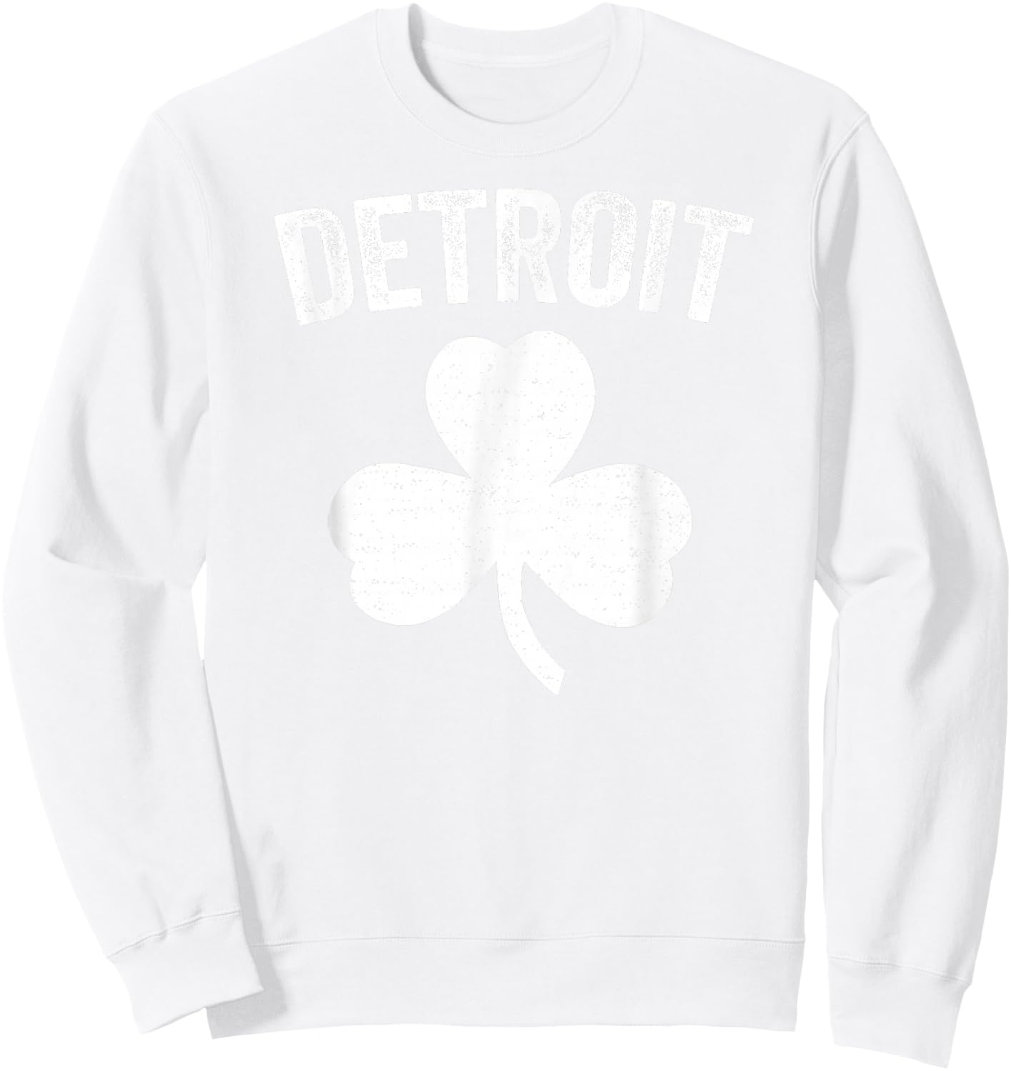Detroit St. Patrick's Day Parade Irish Sweatshirt - Sweatshirt | White