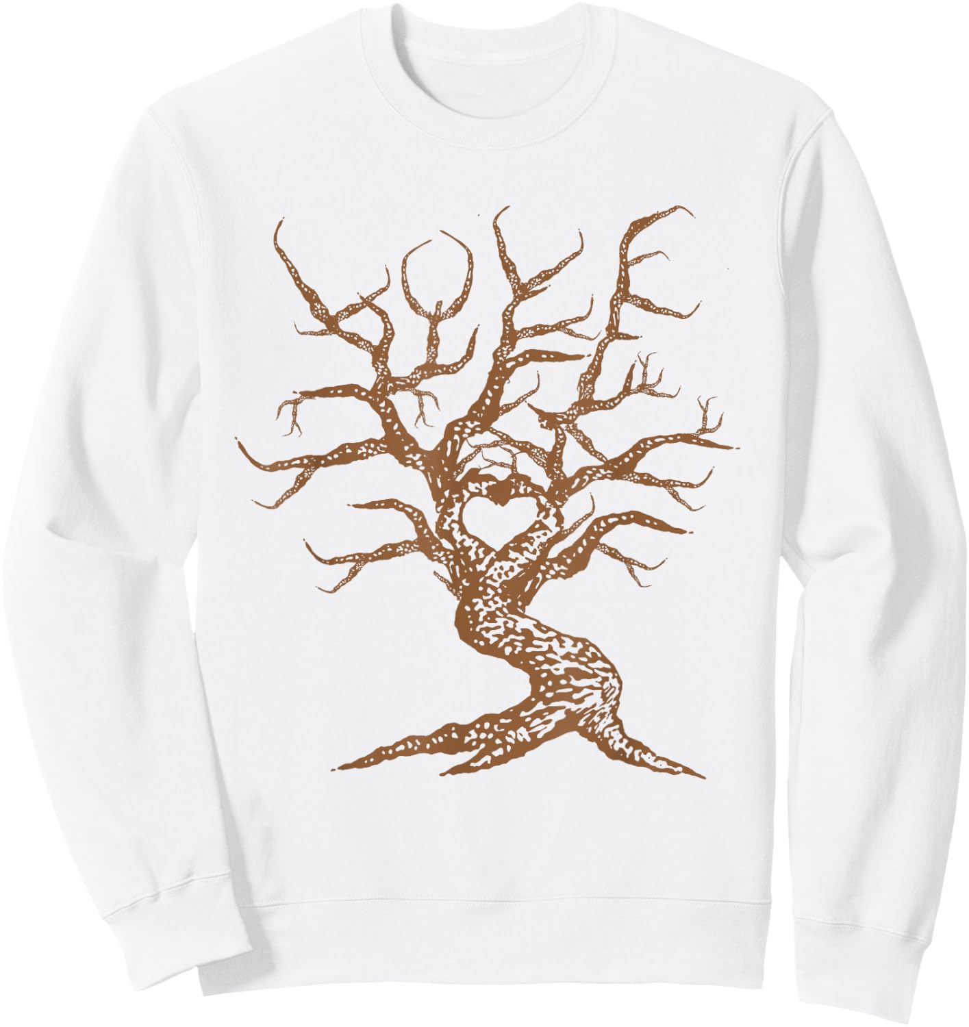 Heart Love Branches Bonsai Tree Japanese Buddhist Zen Shirt Sweatshirt - Sweatshirt | White