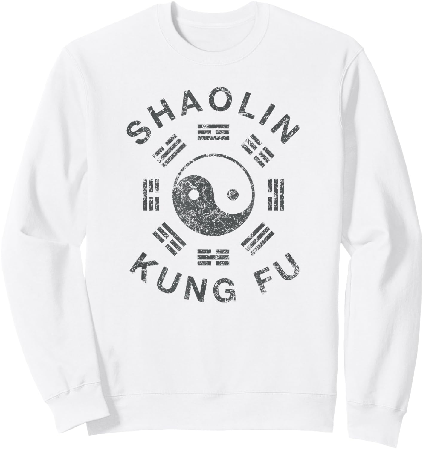 Shaolin Kung Fu Martial Arts Training Sweatshirt - Sweatshirt | White