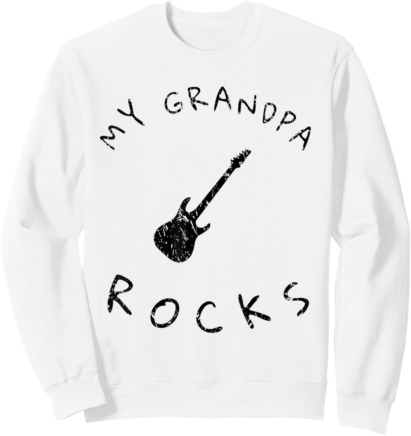 My Grandpa Rocks T Shirt Sweatshirt - Sweatshirt | White